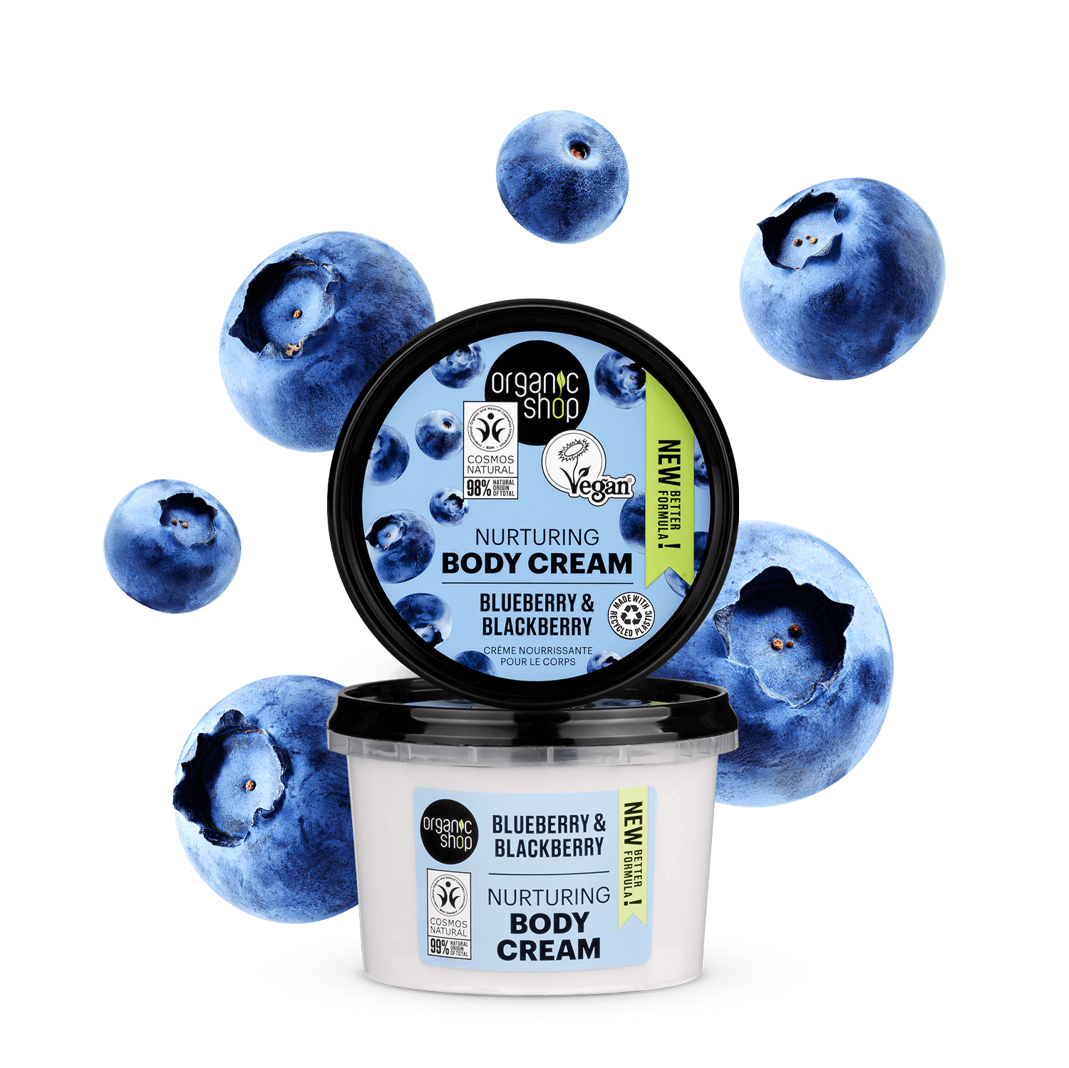 Nurturing Body Cream Blueberry & Blackberry – Organic Shop