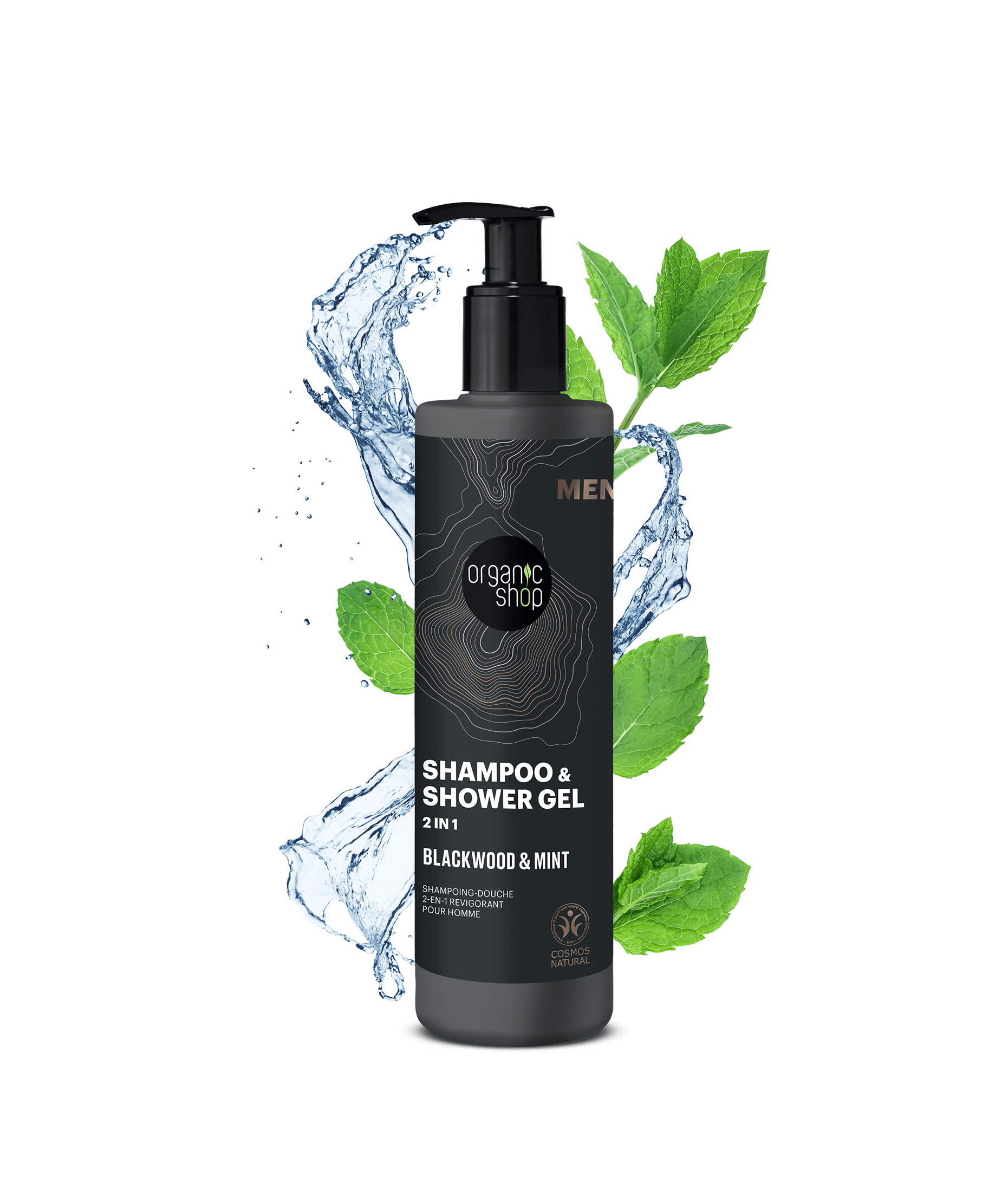 Shampoo & Shower Gel 2-In-1 Blackwood & Mint – Organic Shop
