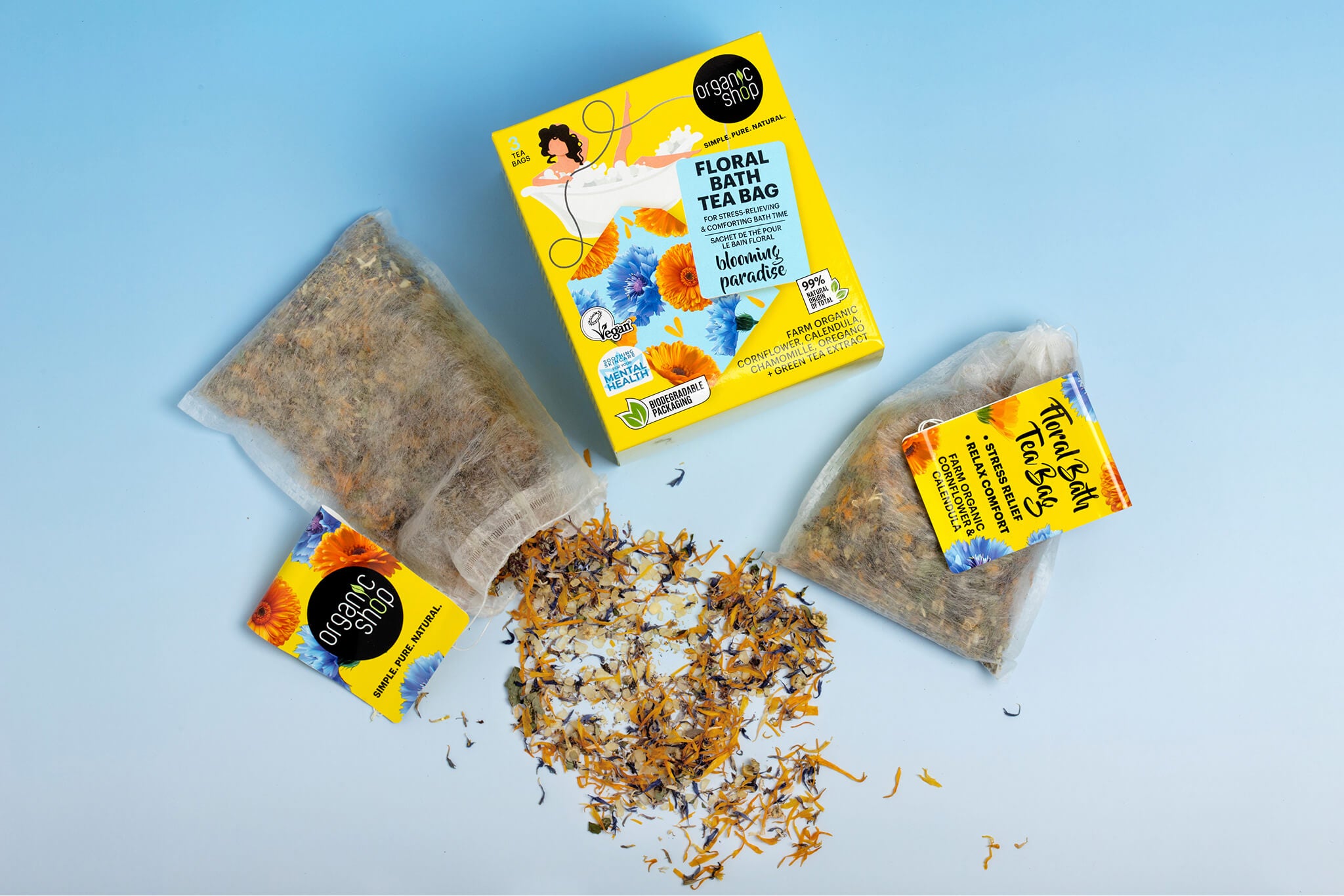 Floral Bath Tea Bag. Blooming Paradise