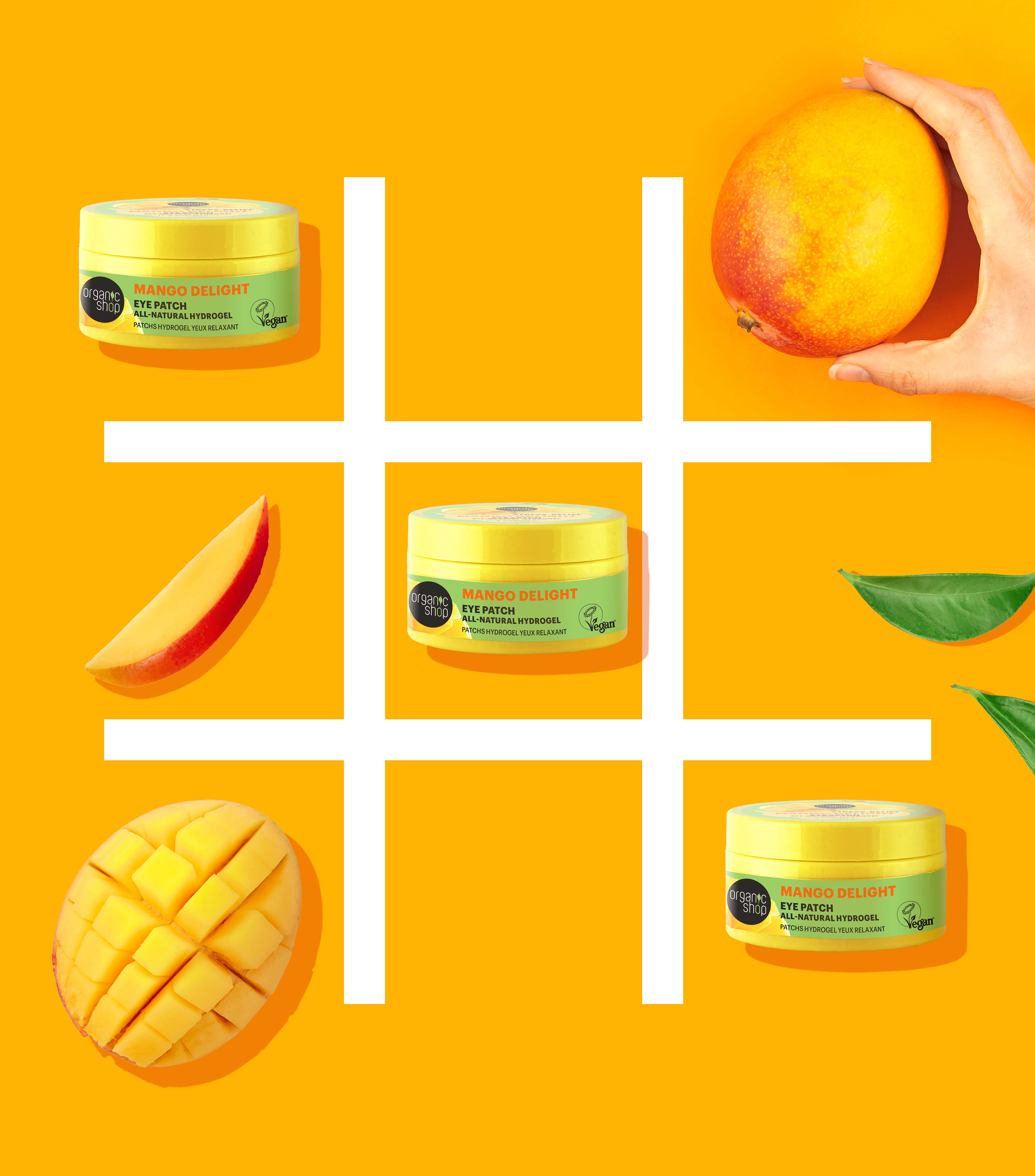 Mango Delight Stress Relief Natural Hydrogel Eye Patch