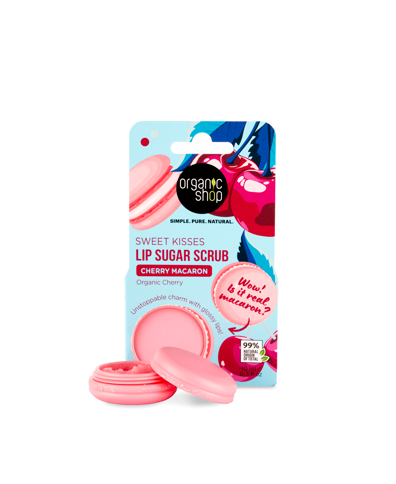 Cherry Macaron Lip Sugar Scrub
