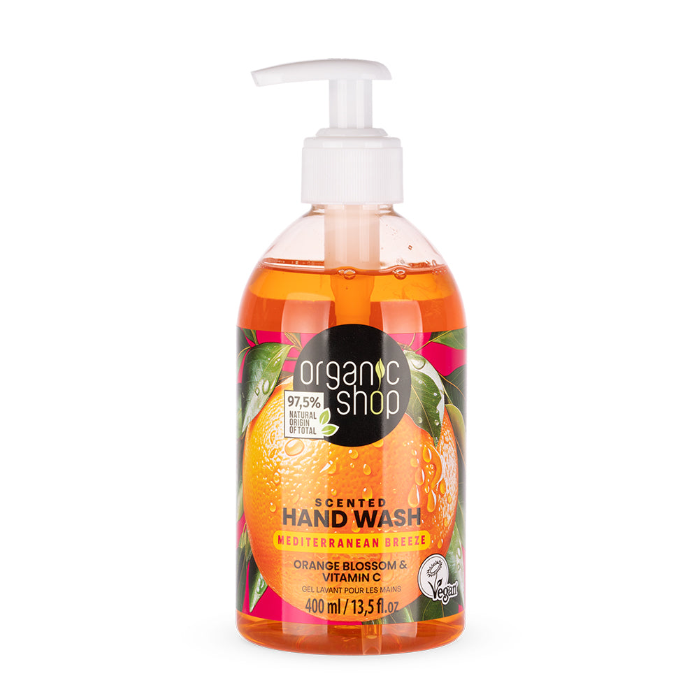 Scented Hand Wash Mediterranean Breeze. Orange Blossom & Vitamin C
