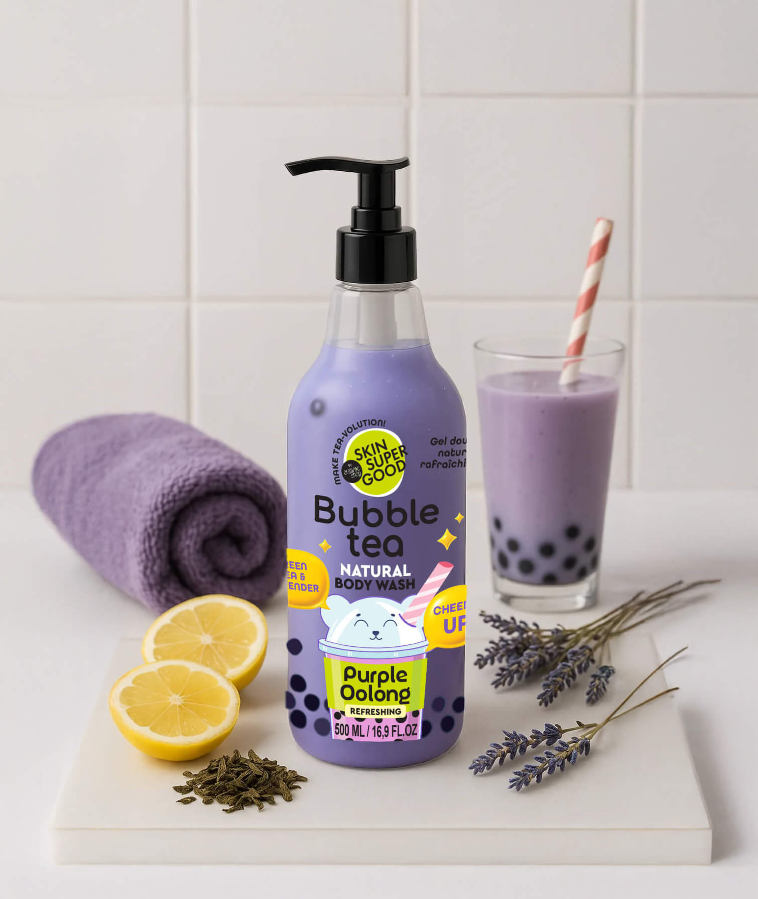Purple Oolong Refreshing Body Wash. Green Tea & Lavender