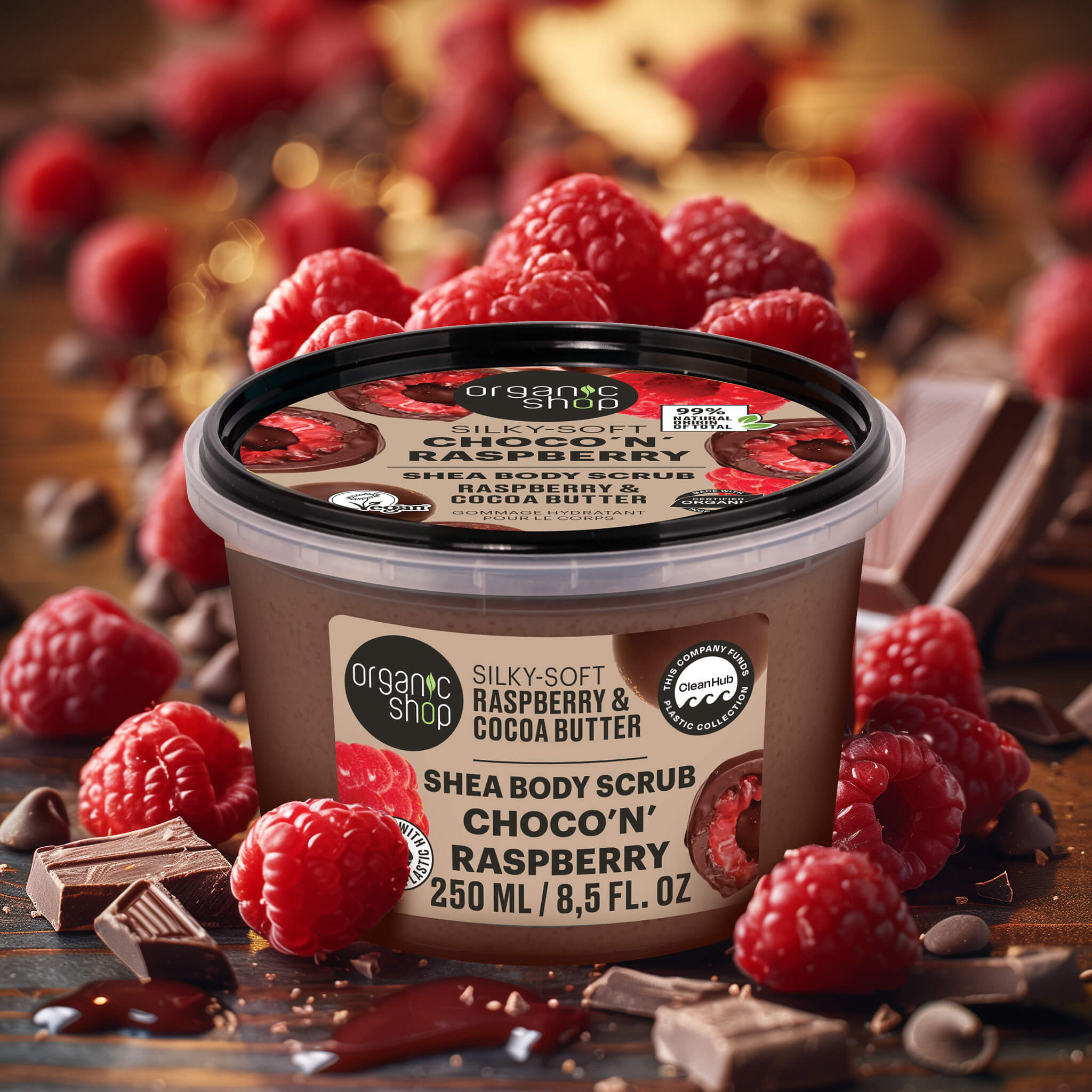 Choco & Raspberry Body Scrub Silky-Soft – Organic Shop