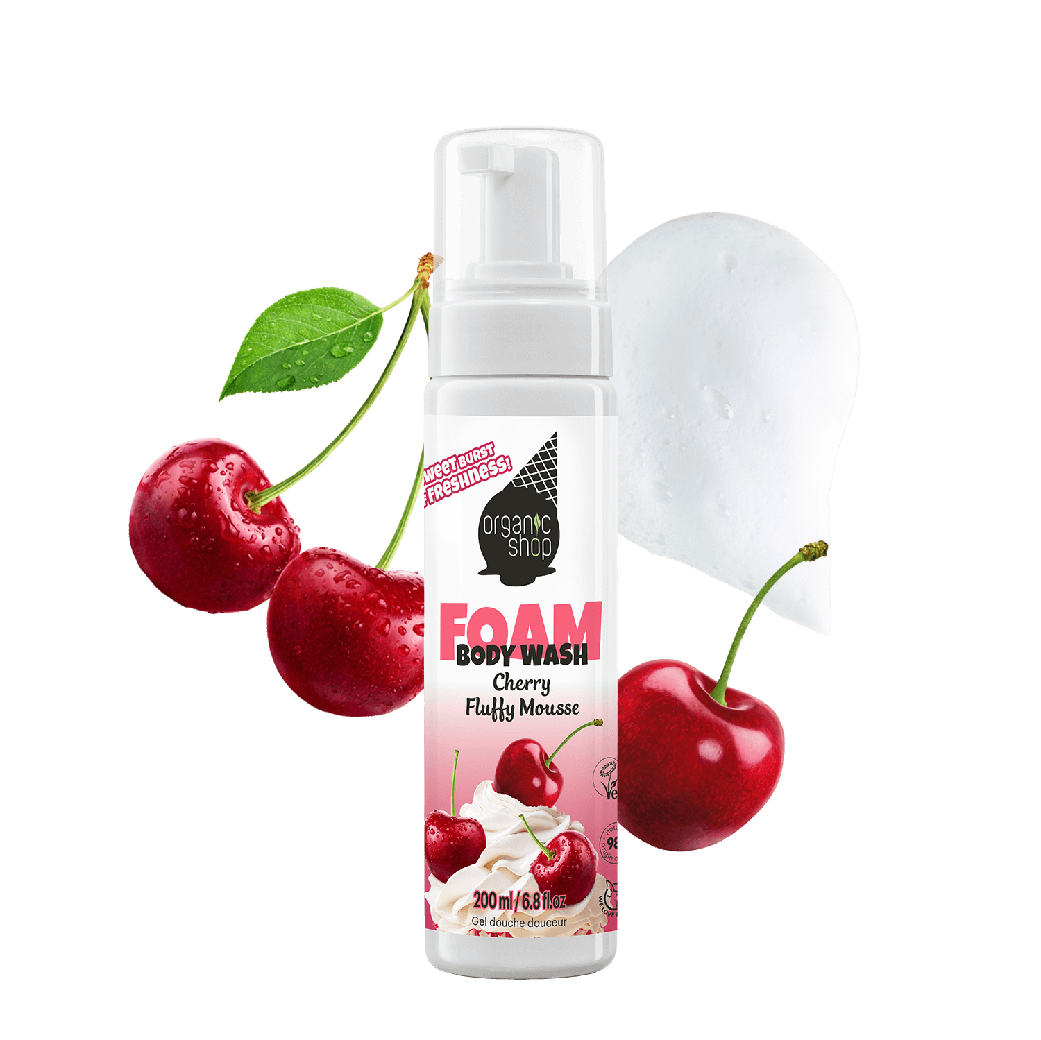 Foam Body Wash Cherry Fluffy Mousse