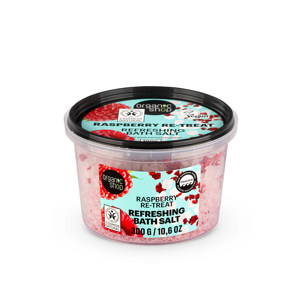 Raspberry Salt Raspberry Re-Treat Refreshing Bath Salt – Organic Shop