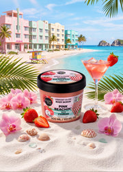 Pink Beachin' Body Scrub Vibrant Glow. Strawberry