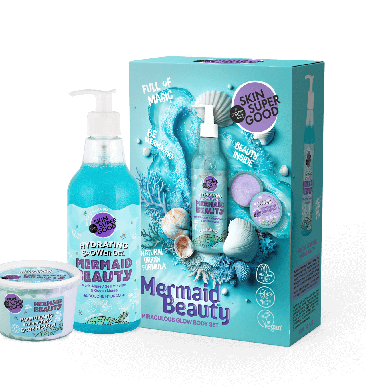 Mermaid Beauty. Miraculous Glow Body Set