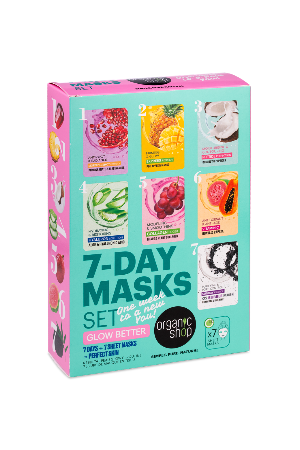 7-DAY MASKS SET. Glow Better