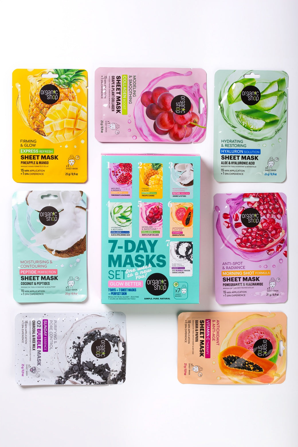 7-DAY MASKS SET. Glow Better
