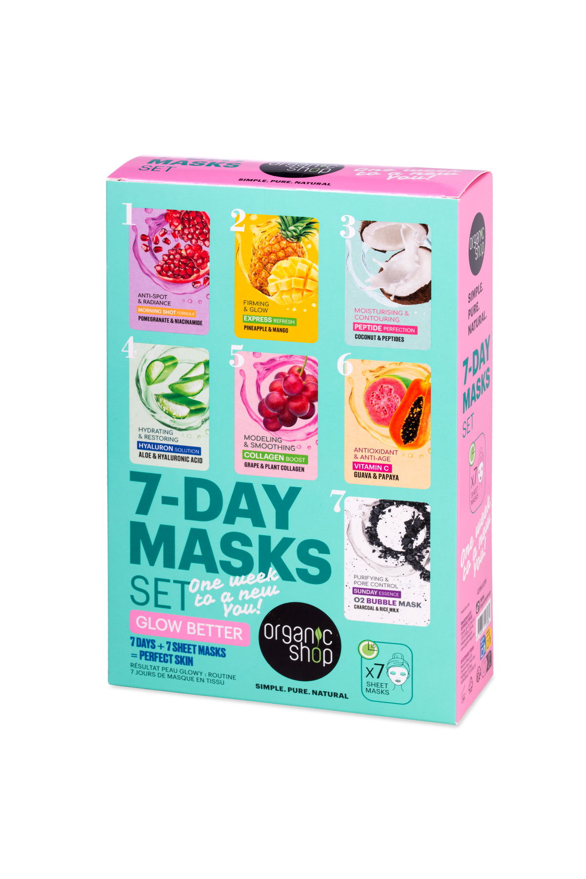 7-DAY MASKS SET. Glow Better