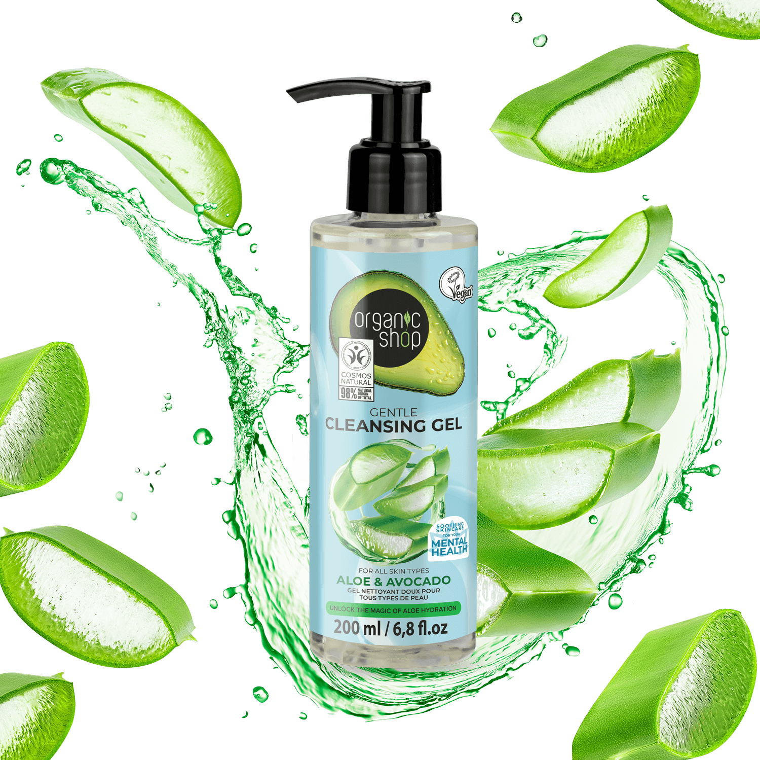 Gentle Cleansing Gel For All Skin Types Avocado & Aloe