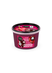 A box of Amarena Mocktail inspired scrub with black cherry and almond flavour