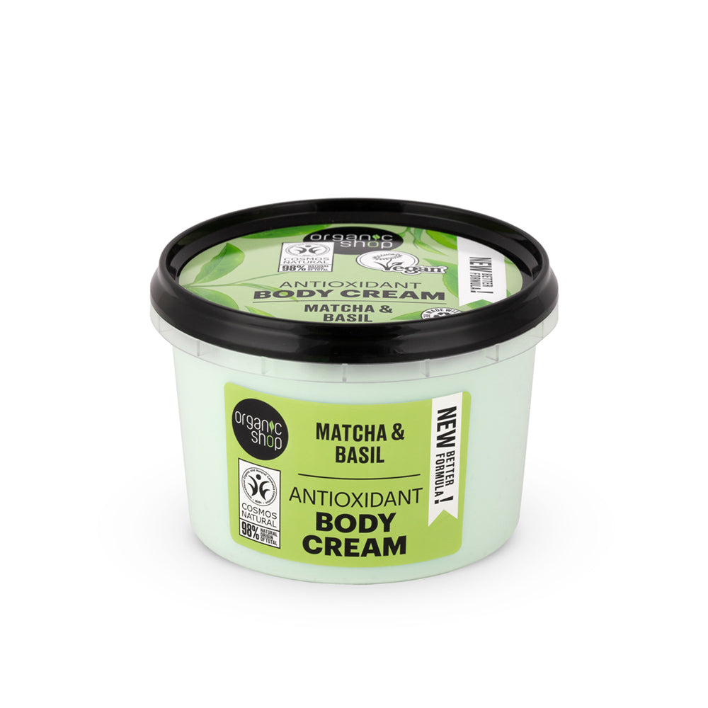 Antioxidant Body Cream Matcha & Basil