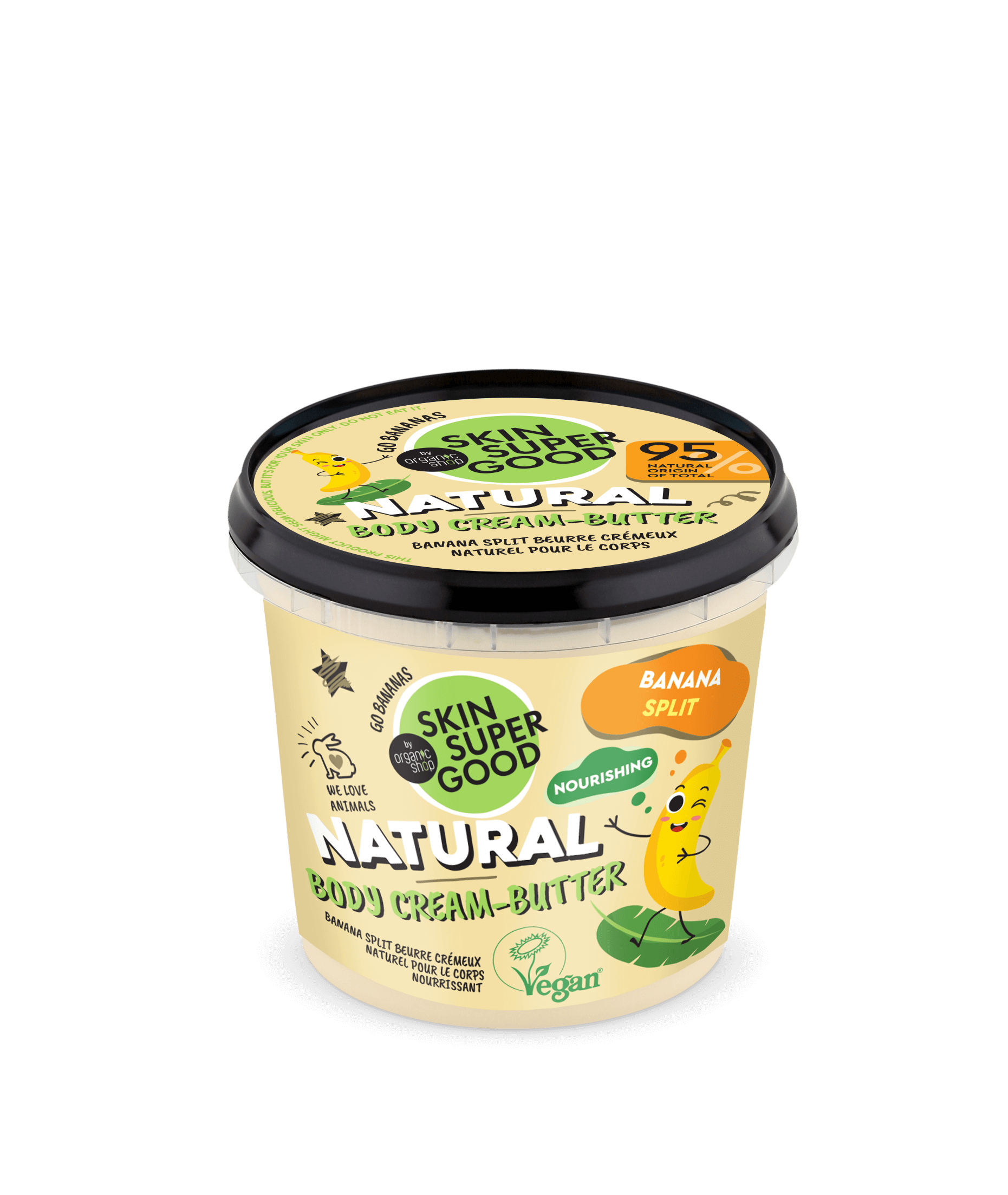 Natural Body Cream-Butter, Banana Split