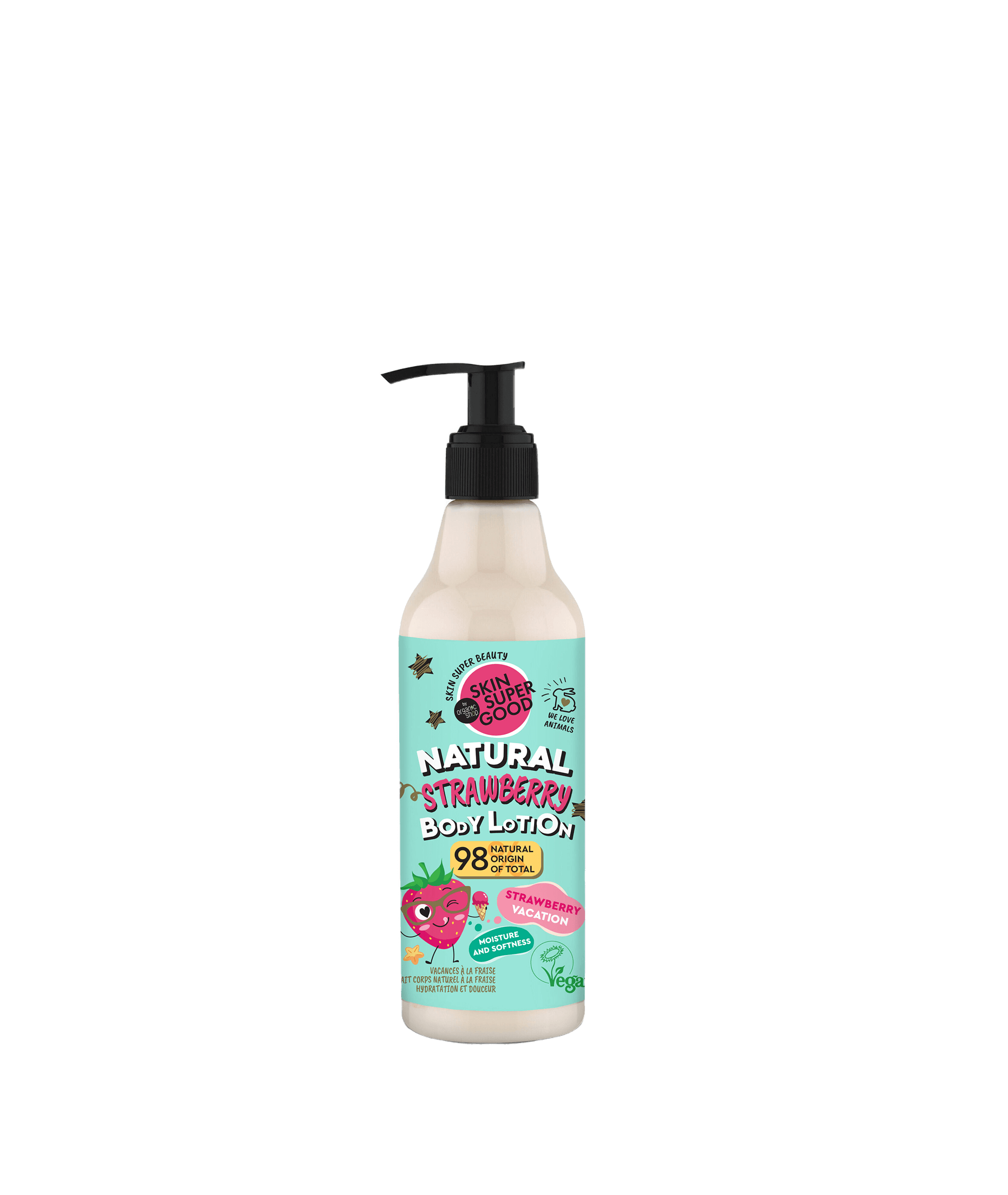 Natural Strawberry Body Lotion, Strawberry Vacation