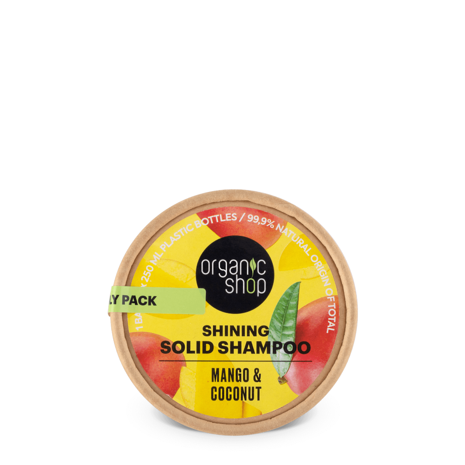 Shining Solid Shampoo Bar. Mango & Coconut