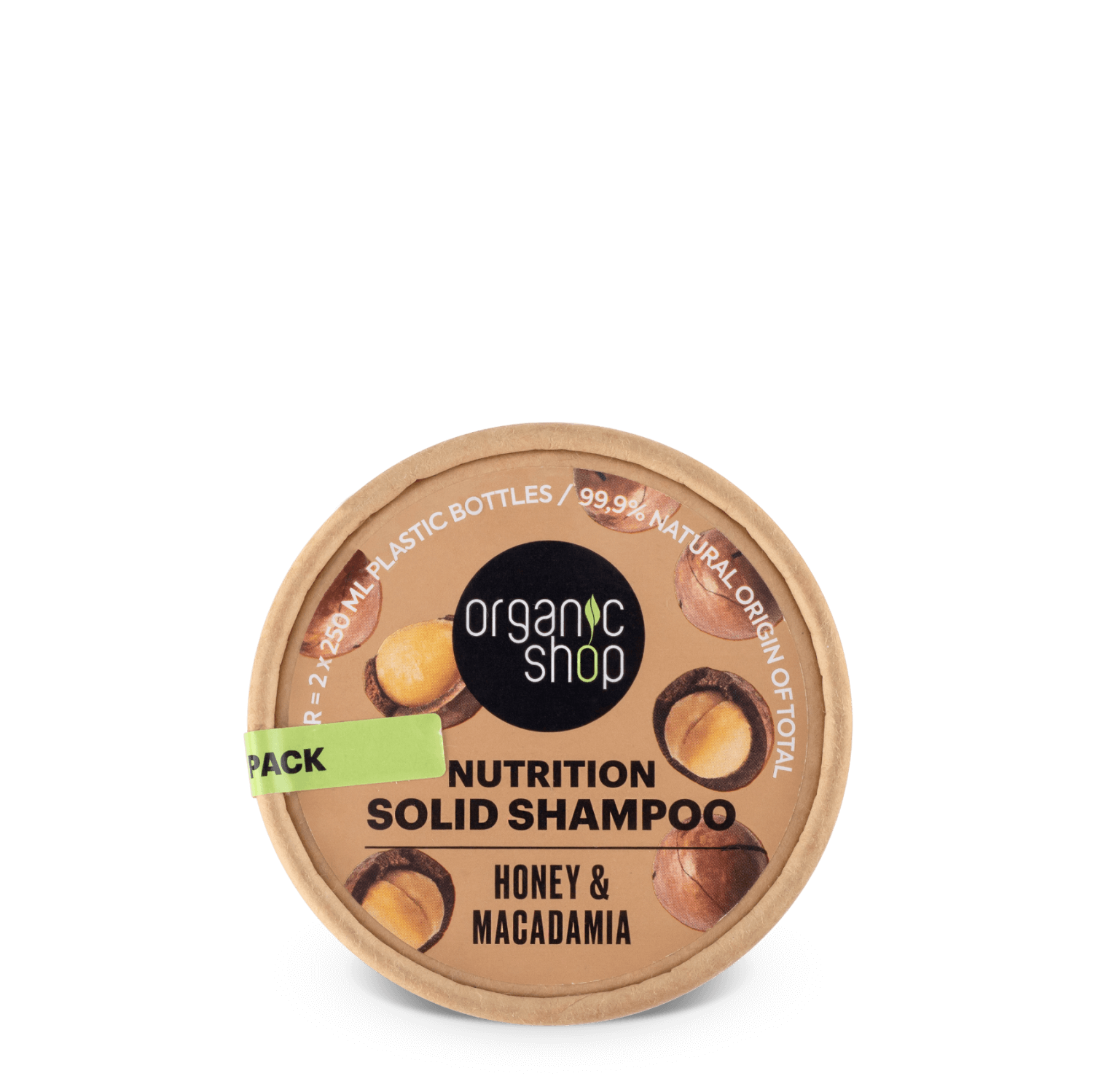 Nutrition Solid Shampoo Bar. Honey & Macadamia