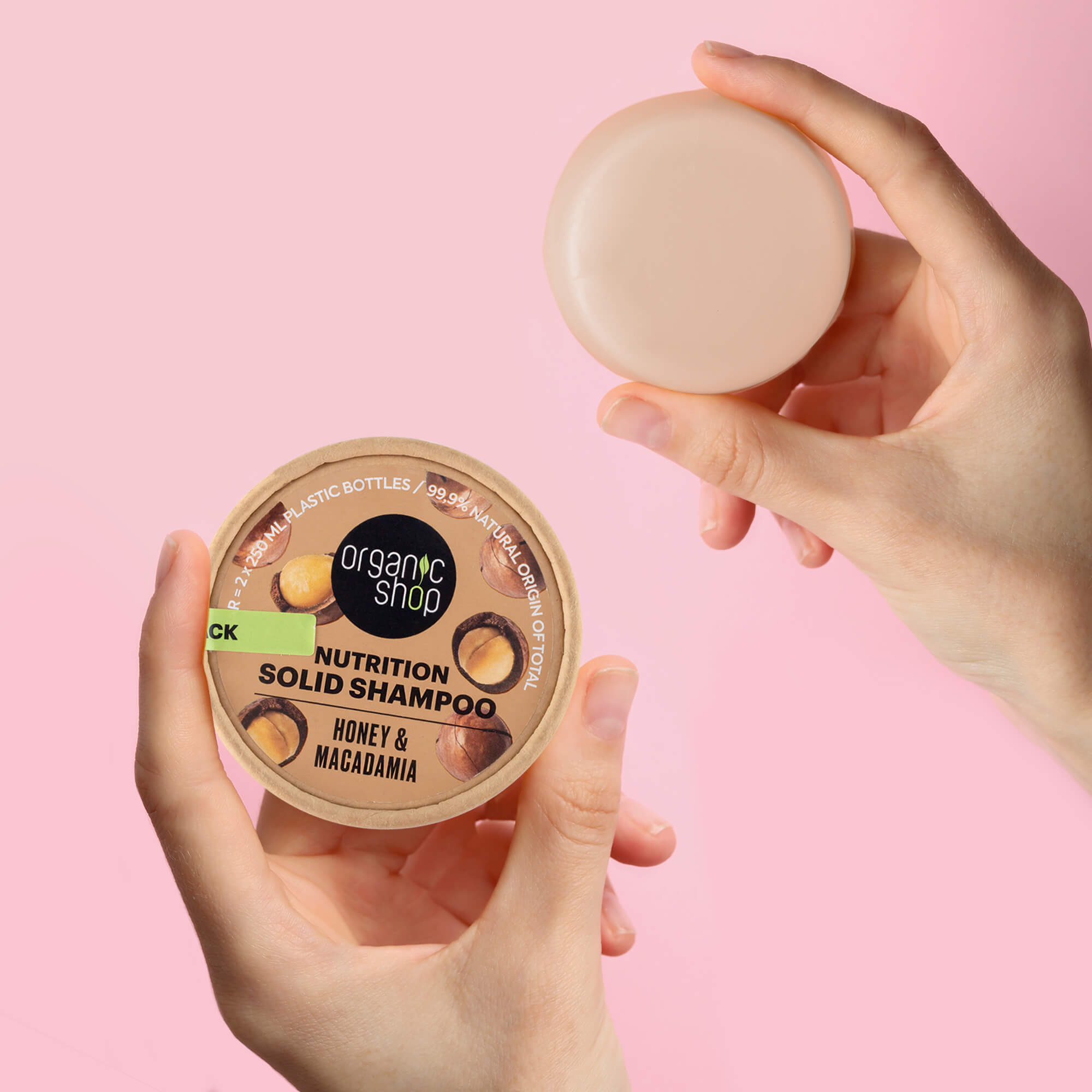 Nutrition Solid Shampoo Bar. Honey & Macadamia