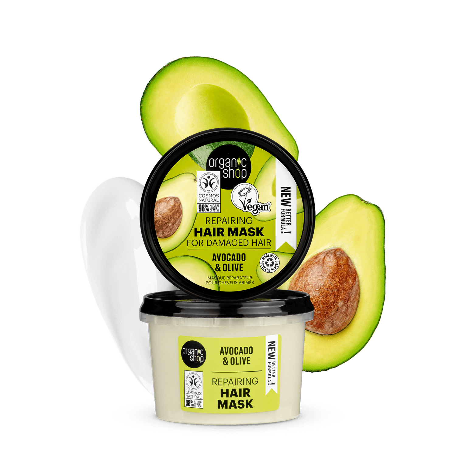 Repairing Hair Mask For Damaged Hair Avocado & Olive