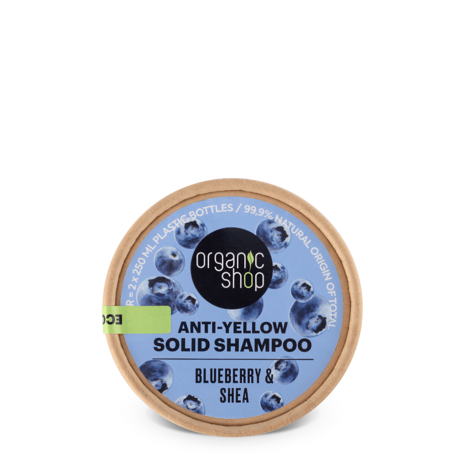 Anti-Yellow Solid Shampoo Bar. Blueberry & Shea