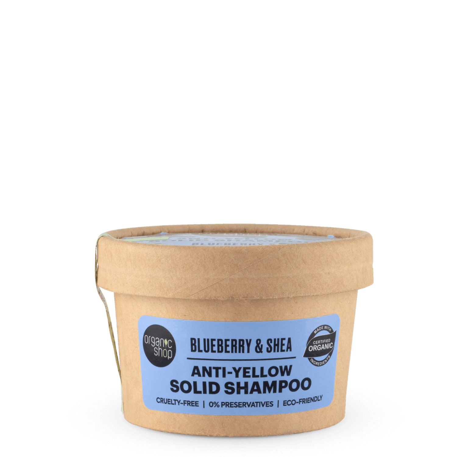 Anti-Yellow Solid Shampoo Bar. Blueberry & Shea