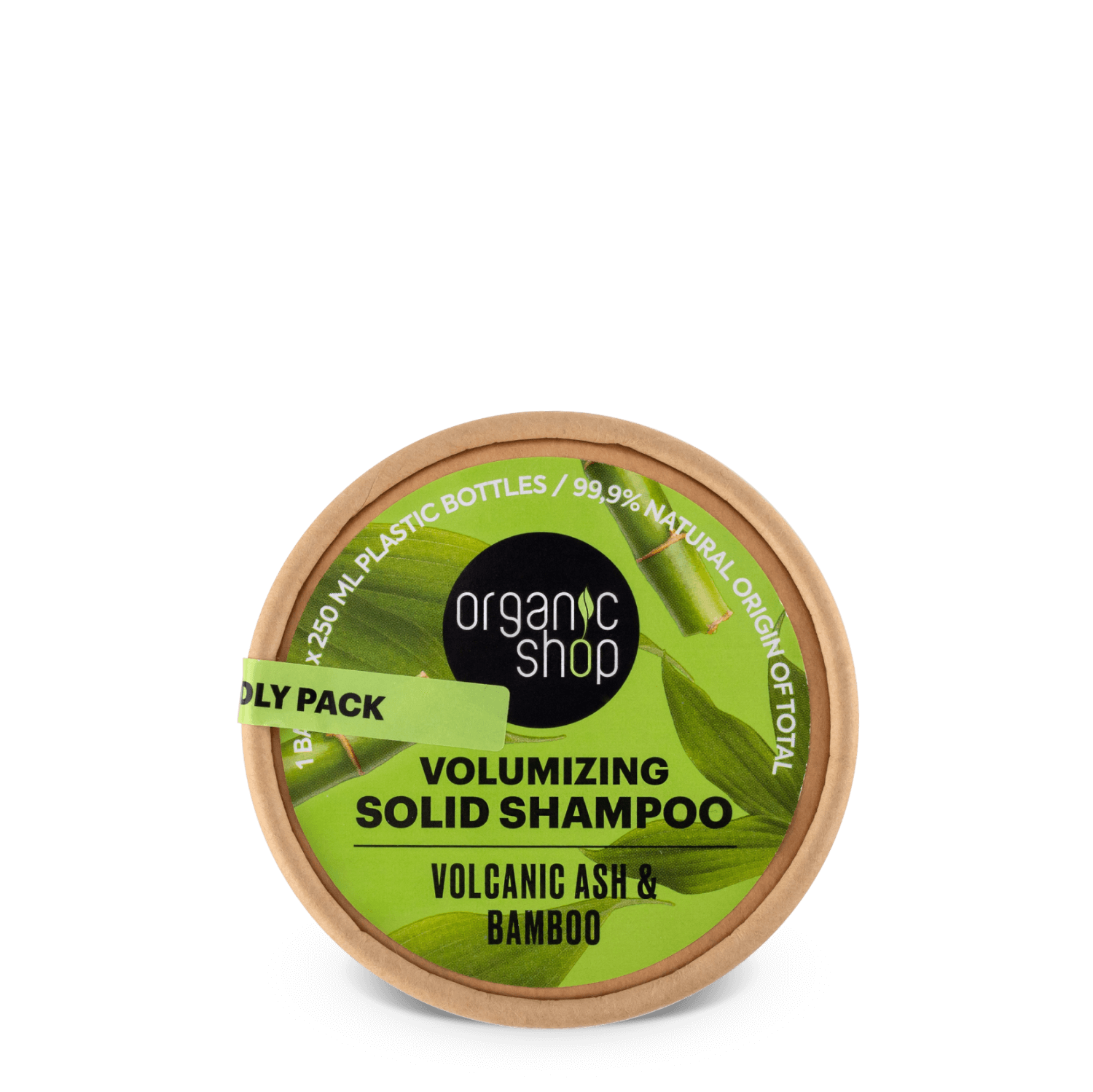 Volumizing Solid Shampoo Bar. Volcanic Ash & Bamboo