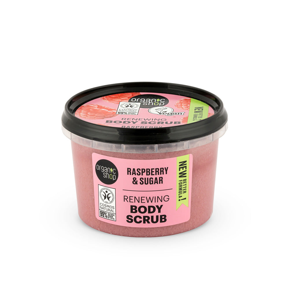 Soft Scrub Raspberry Renewing Body Scrub Raspberry – Organic Shop