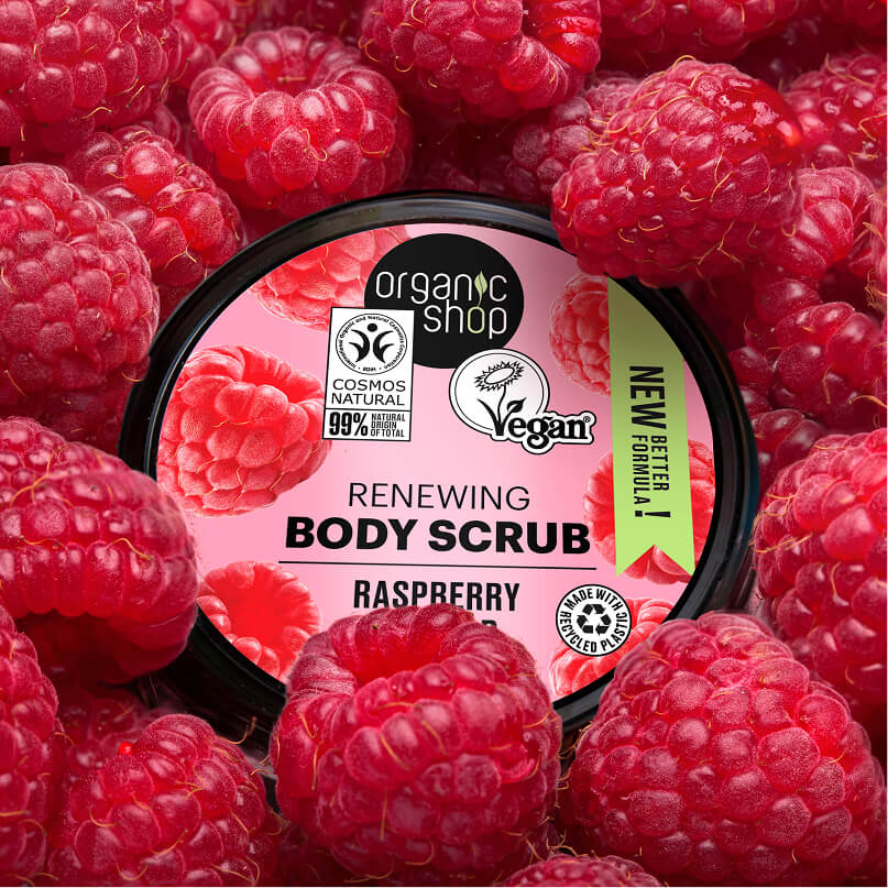 Soft Scrub Raspberry Renewing Body Scrub Raspberry – Organic Shop
