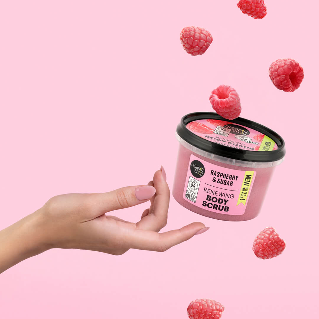 Soft Scrub Raspberry Renewing Body Scrub Raspberry – Organic Shop