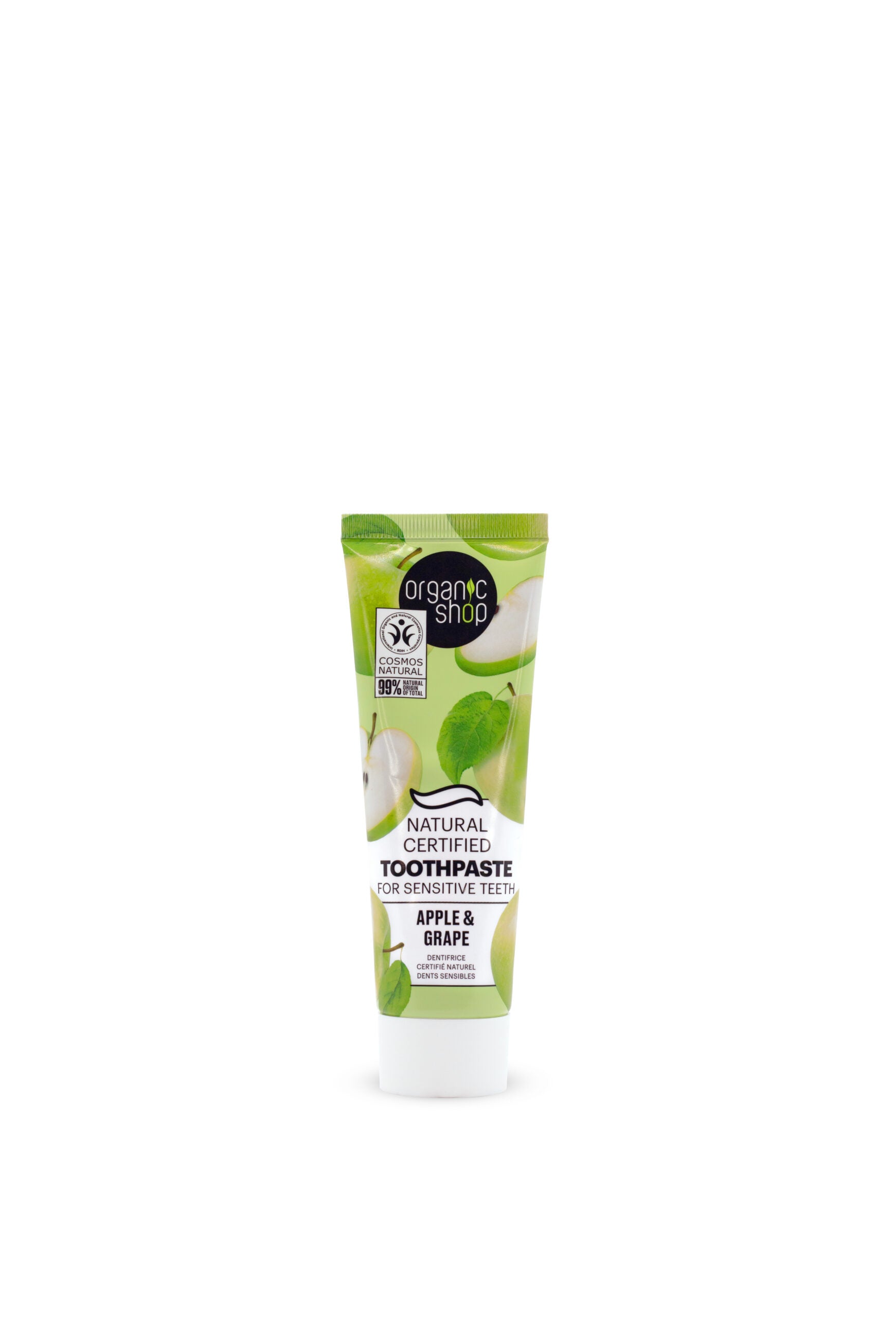 Apple & Grape. Natural Certified Toothpaste For Sensitive Teeth