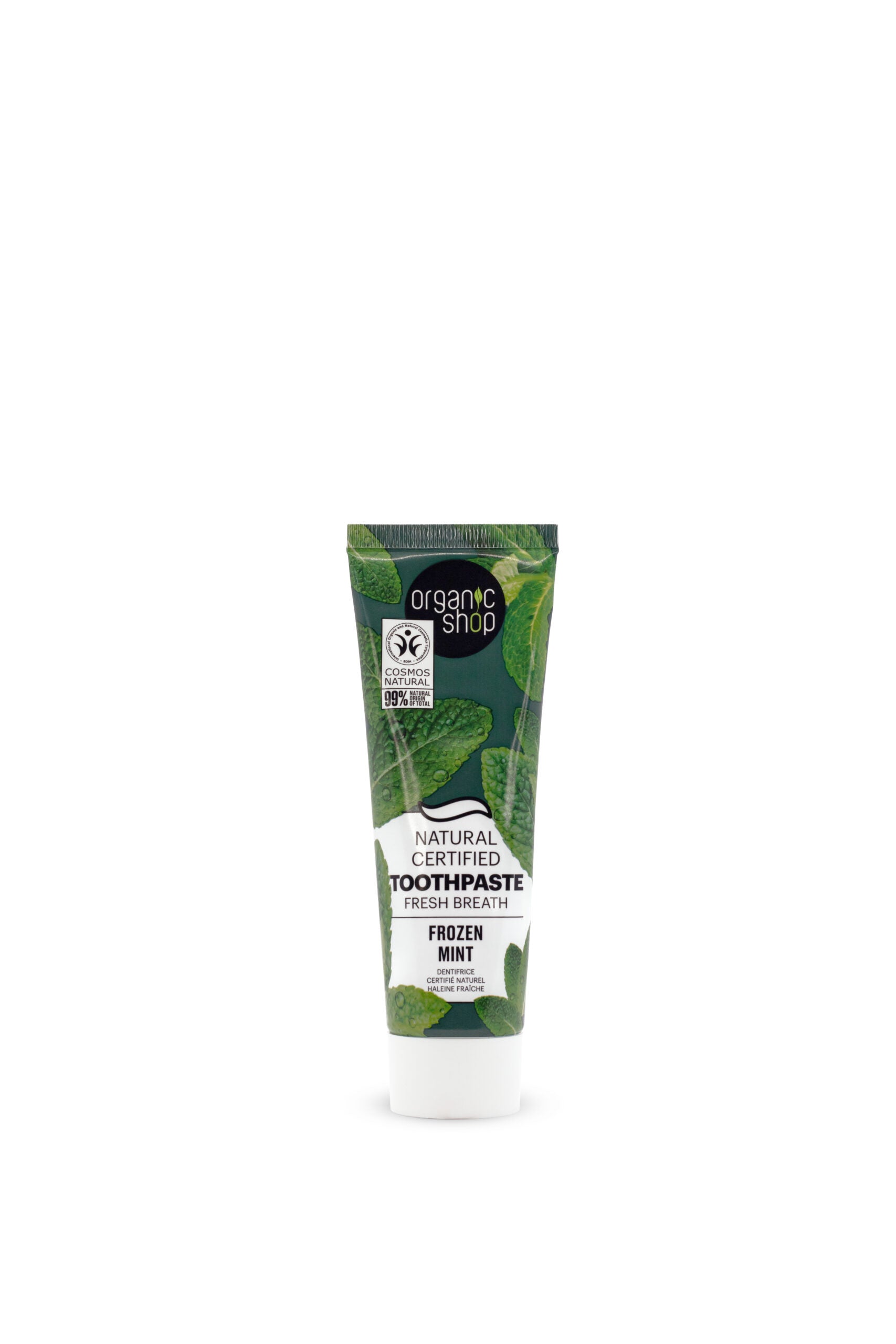 Mint. Natural Certified Toothpaste Fresh Breath