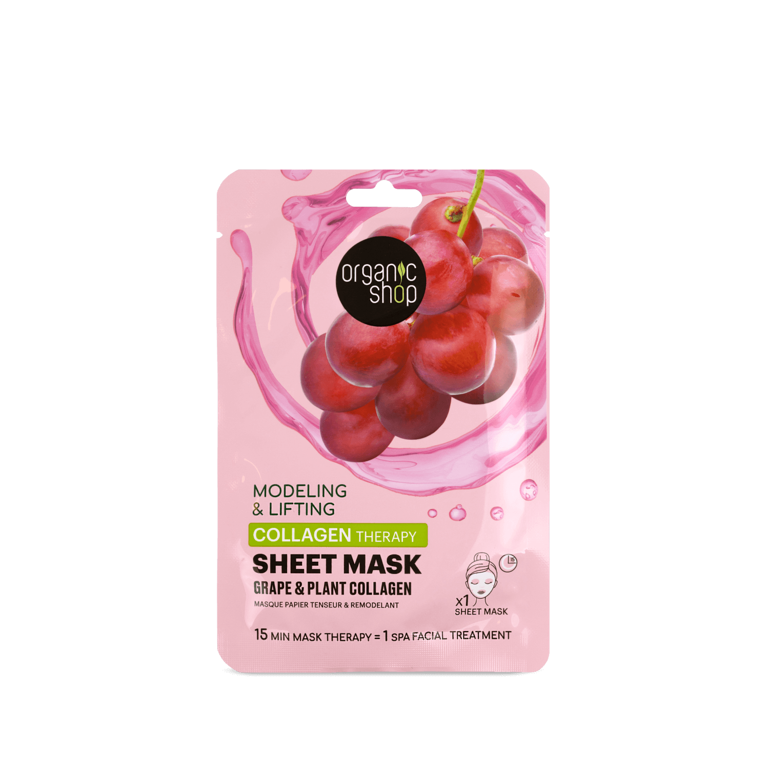 Collagen Boost Sheet Mask. Grape & Plant Collagen