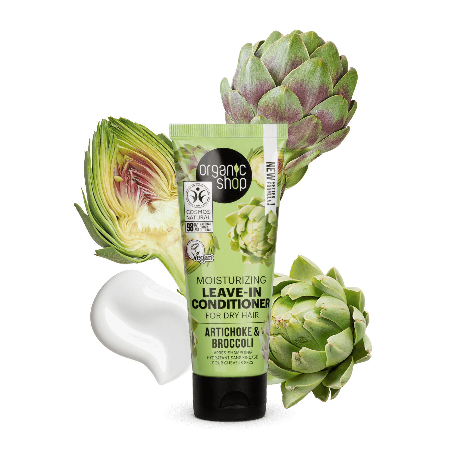 Moisturizing Leave-In Conditioner For Dry Hair Artichoke & Broccoli
