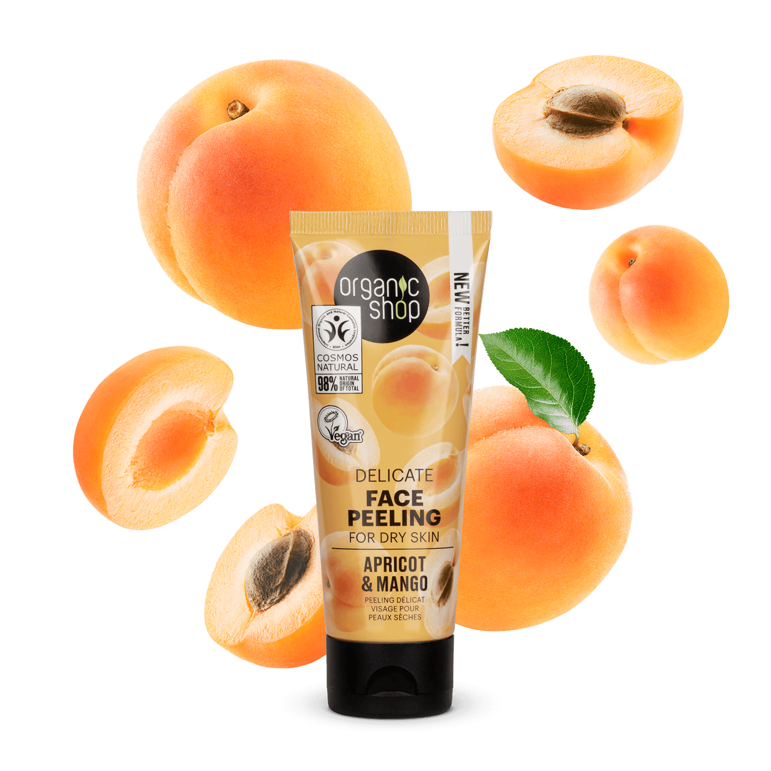 Delicate Face Peel For Dry Skin Apricot & Lactic Acid