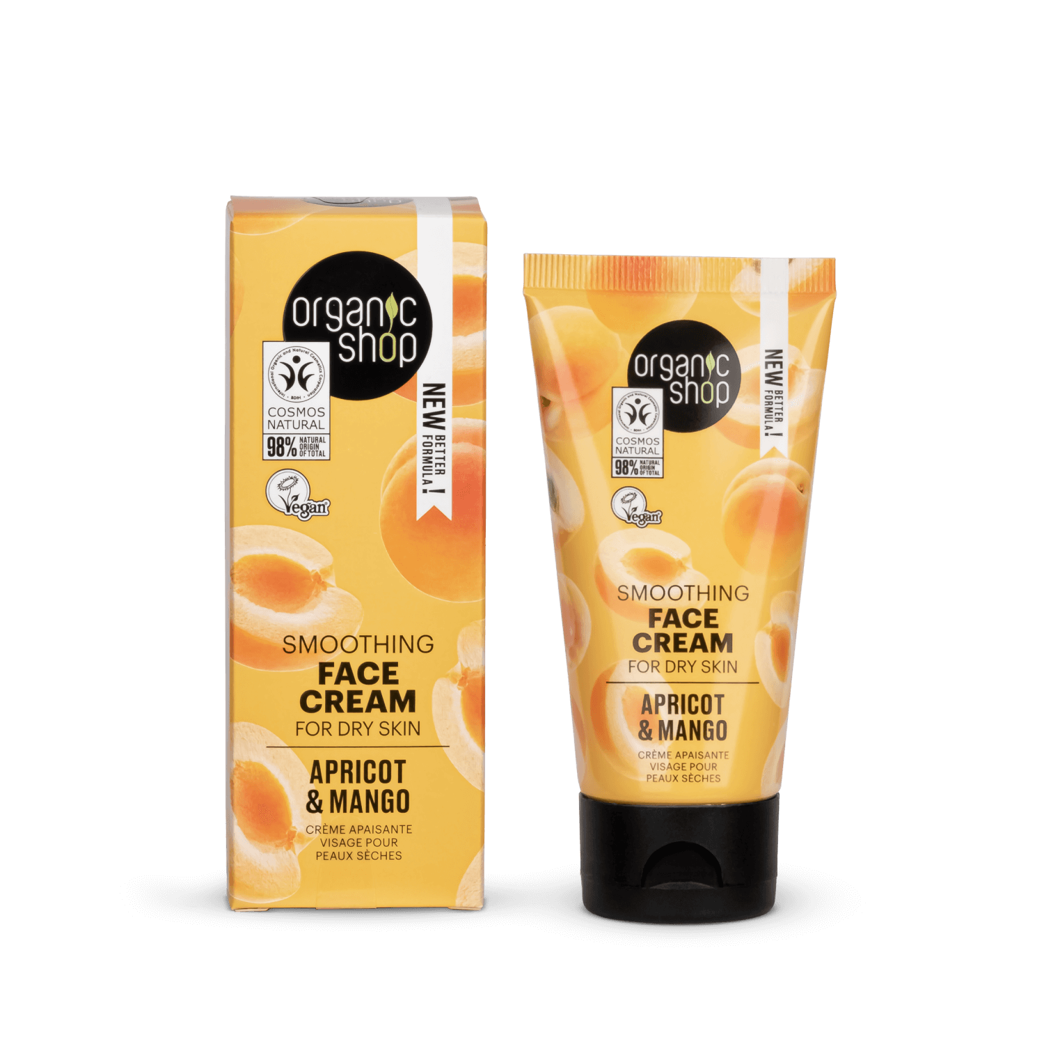 Smoothing Face Cream For Dry Skin Apricot & Mango