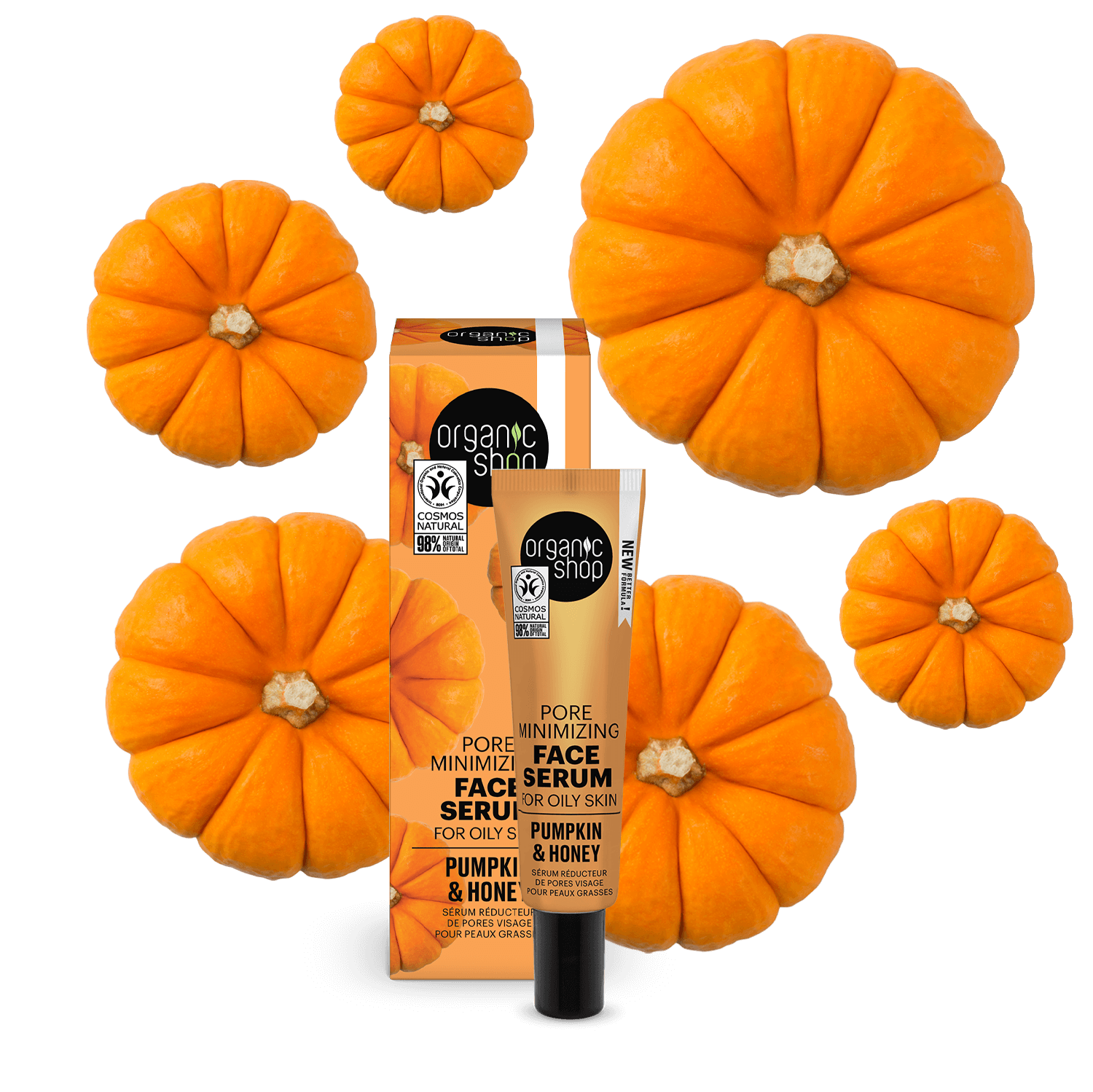 Pore Minimizing Face Serum For Oily Skin Pumpkin & Honey