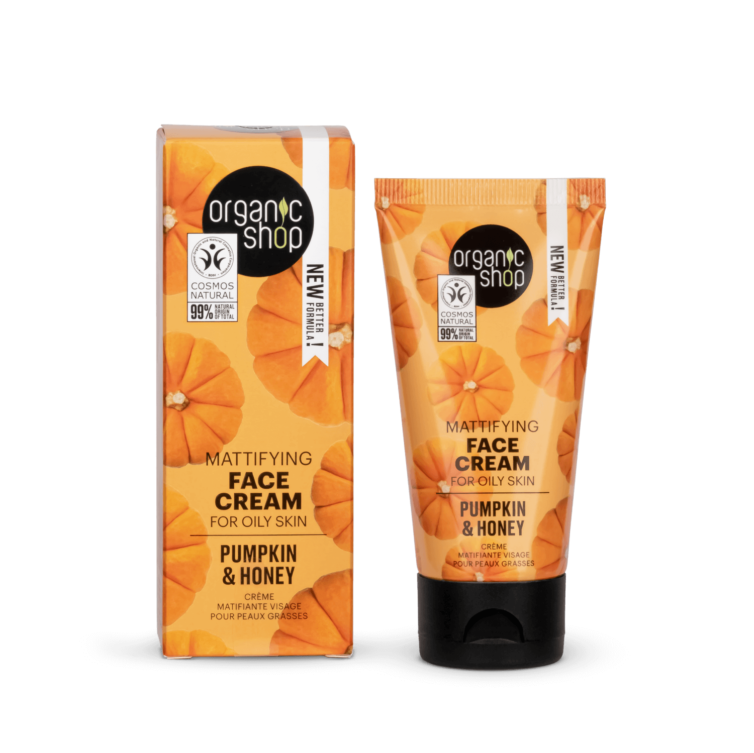 Mattifying Face Cream For Oily Skin Pumpkin & Honey