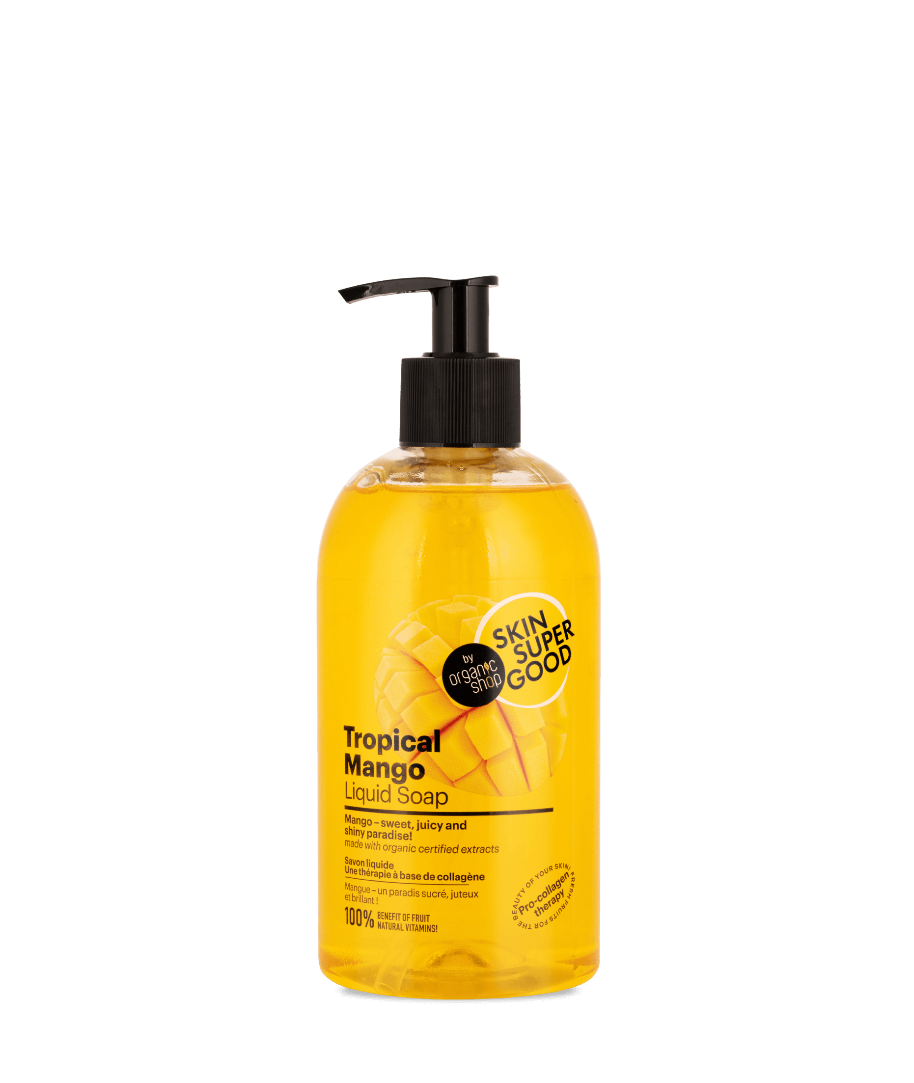 Tropical Mango Liquid Soap. Pro-Collagen Therapy