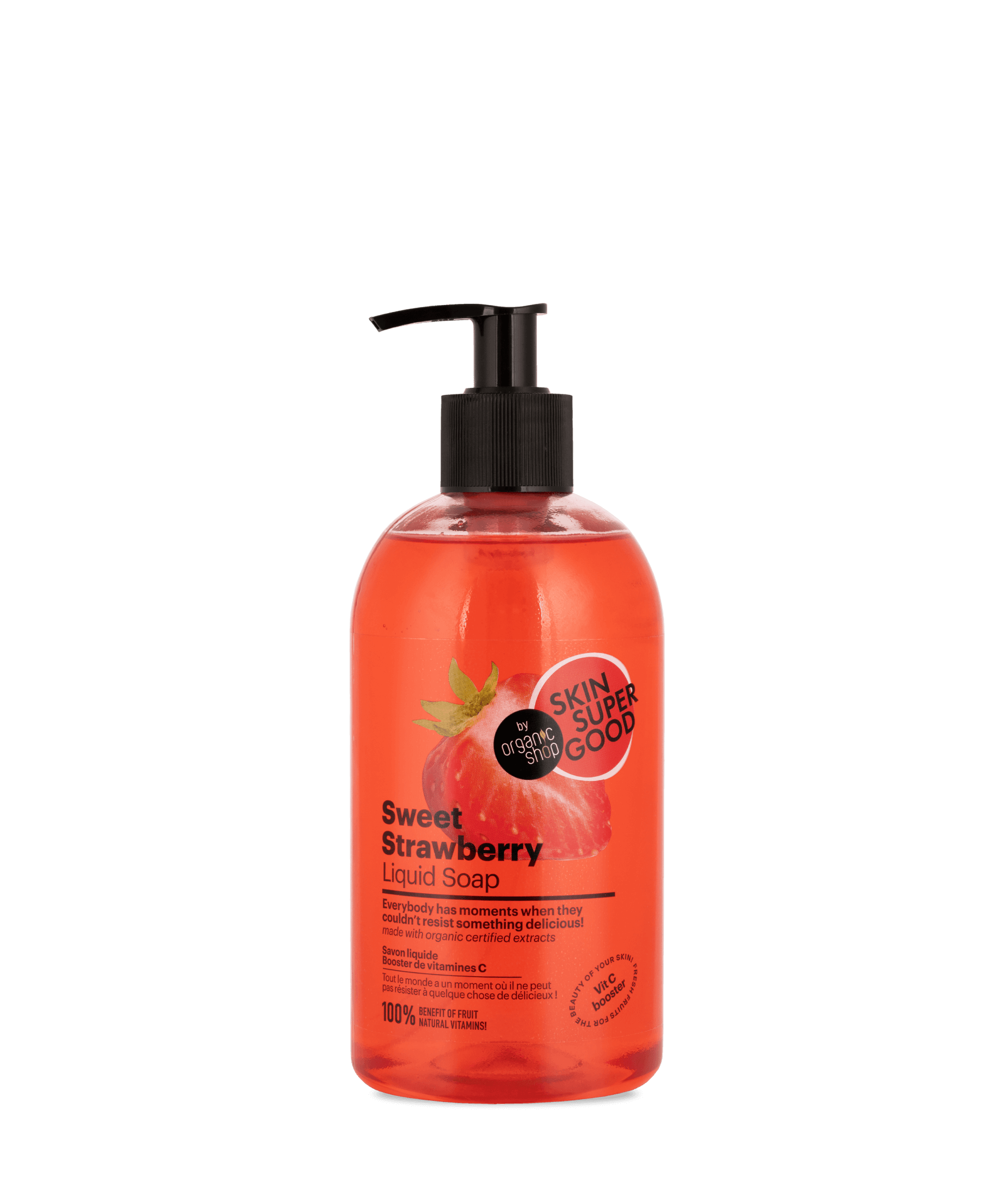 Sweet Strawberry Liquid Soap. Vitamin C Booster