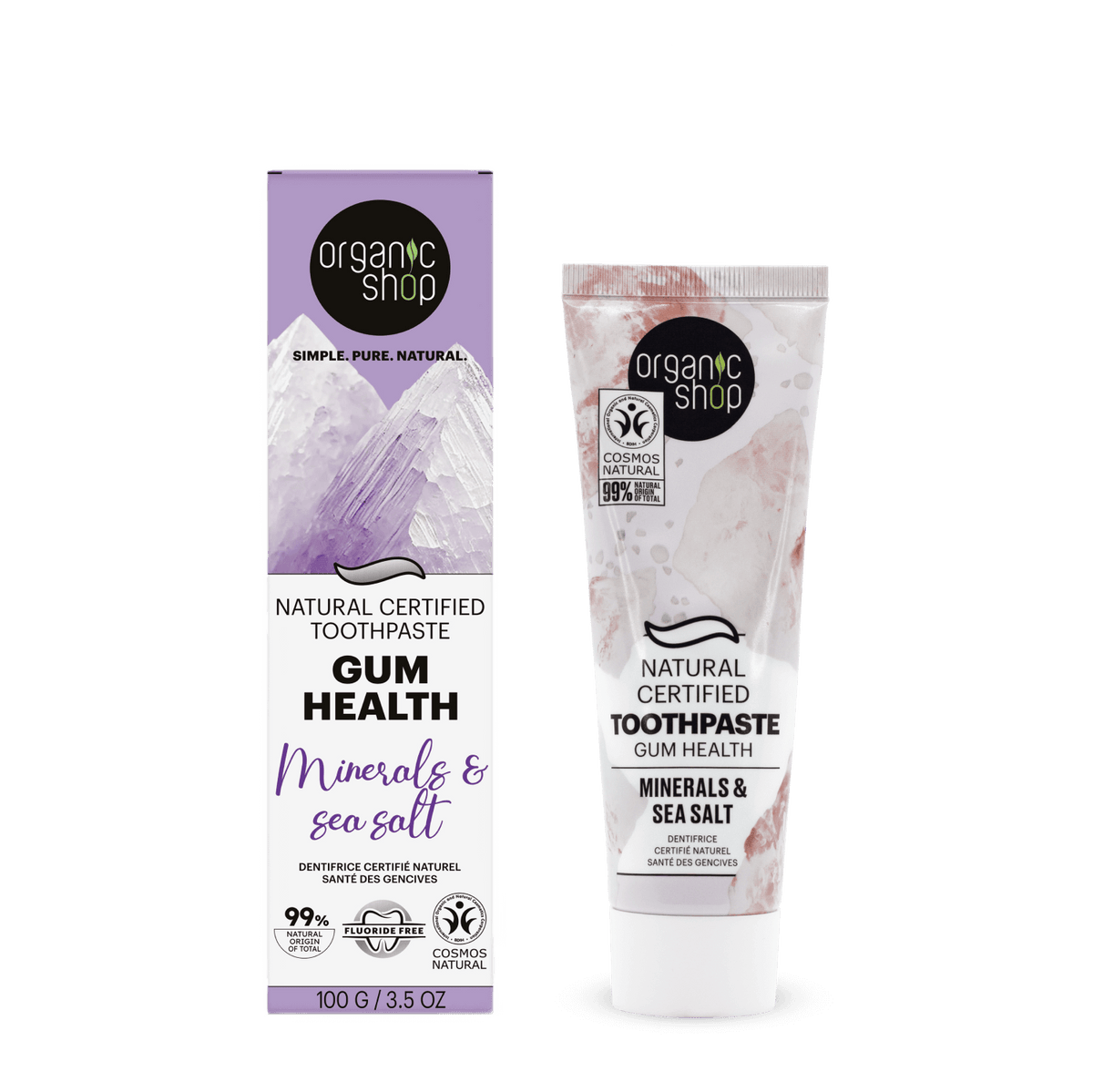 Salt Toothpaste Pro Minerals & Salt. Natural Certified Toothpaste Gum Health – Organic Shop