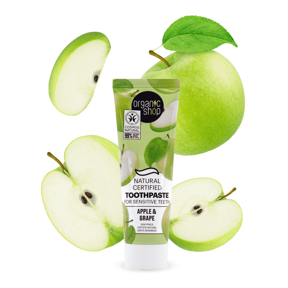 Maple Toothpaste Apple & Grape. Natural Certified Toothpaste For Sensitive Teeth ...