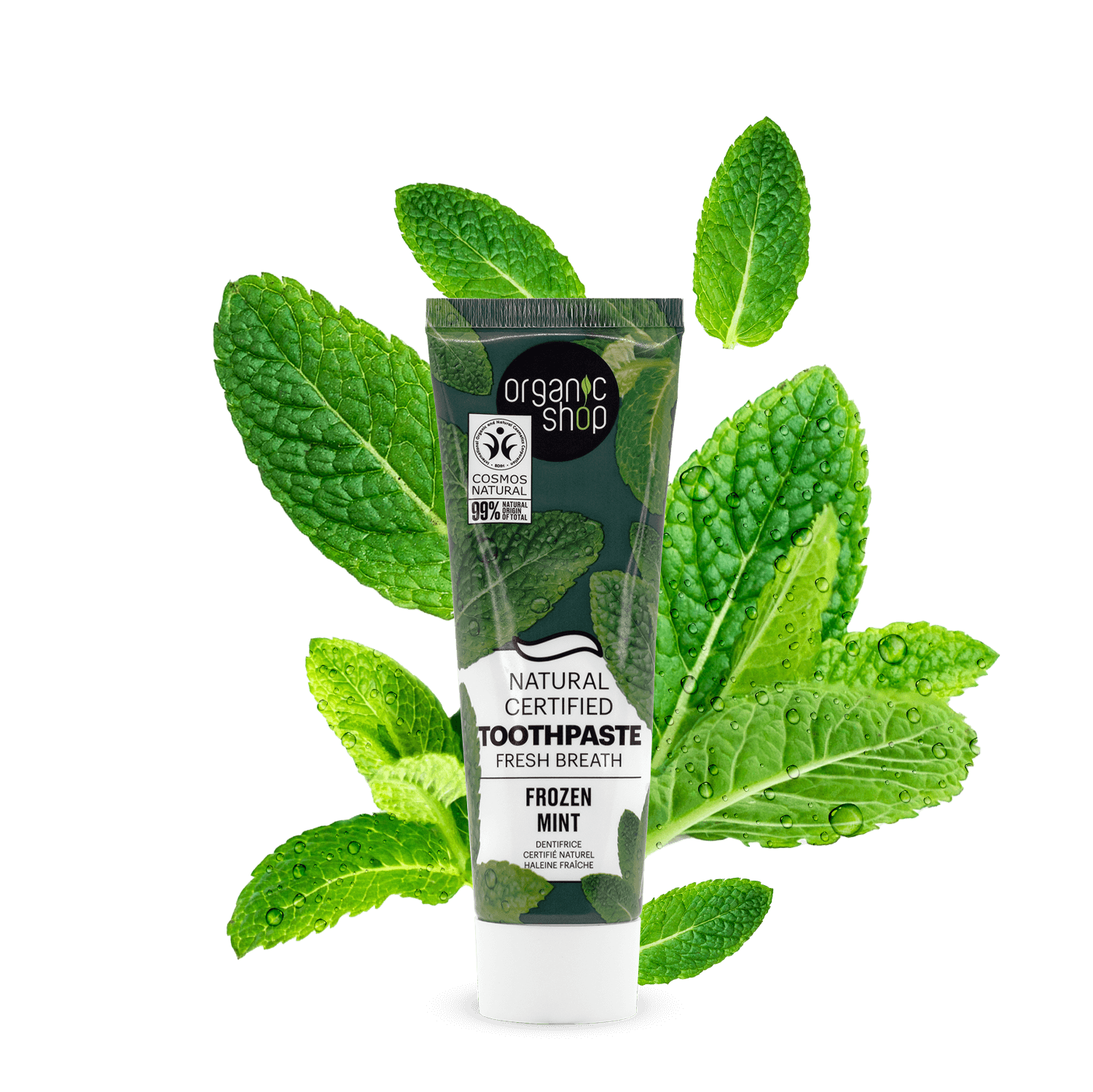 Mint. Natural Certified Toothpaste Fresh Breath