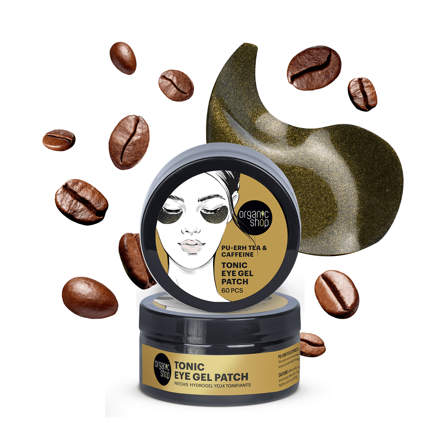 Tonic Eye Gel Patch. Pu-Erh Tea & Caffeine