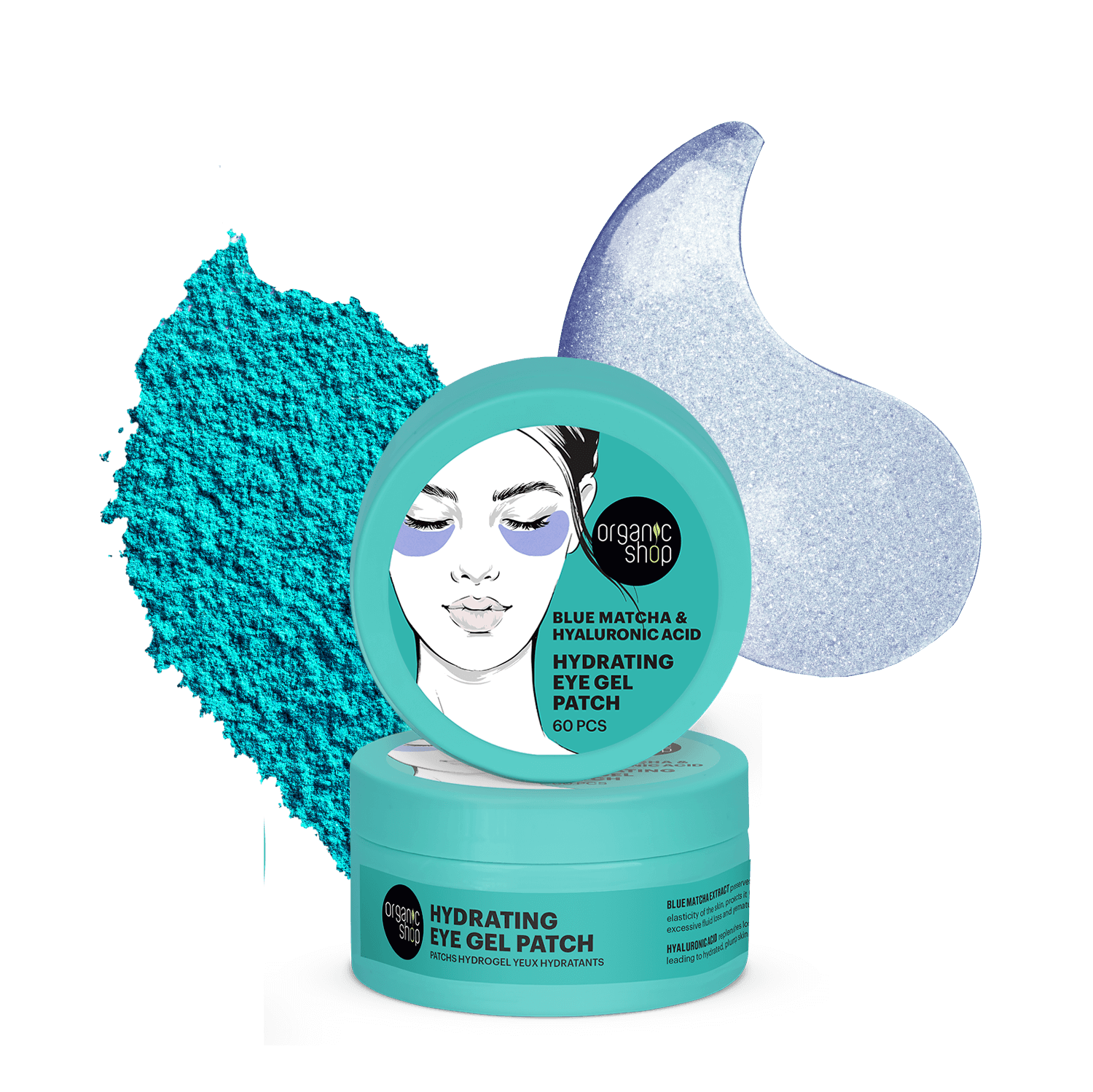 Hydrating Eye Gel Patch. Blue Matcha & Hyaluronic Acid