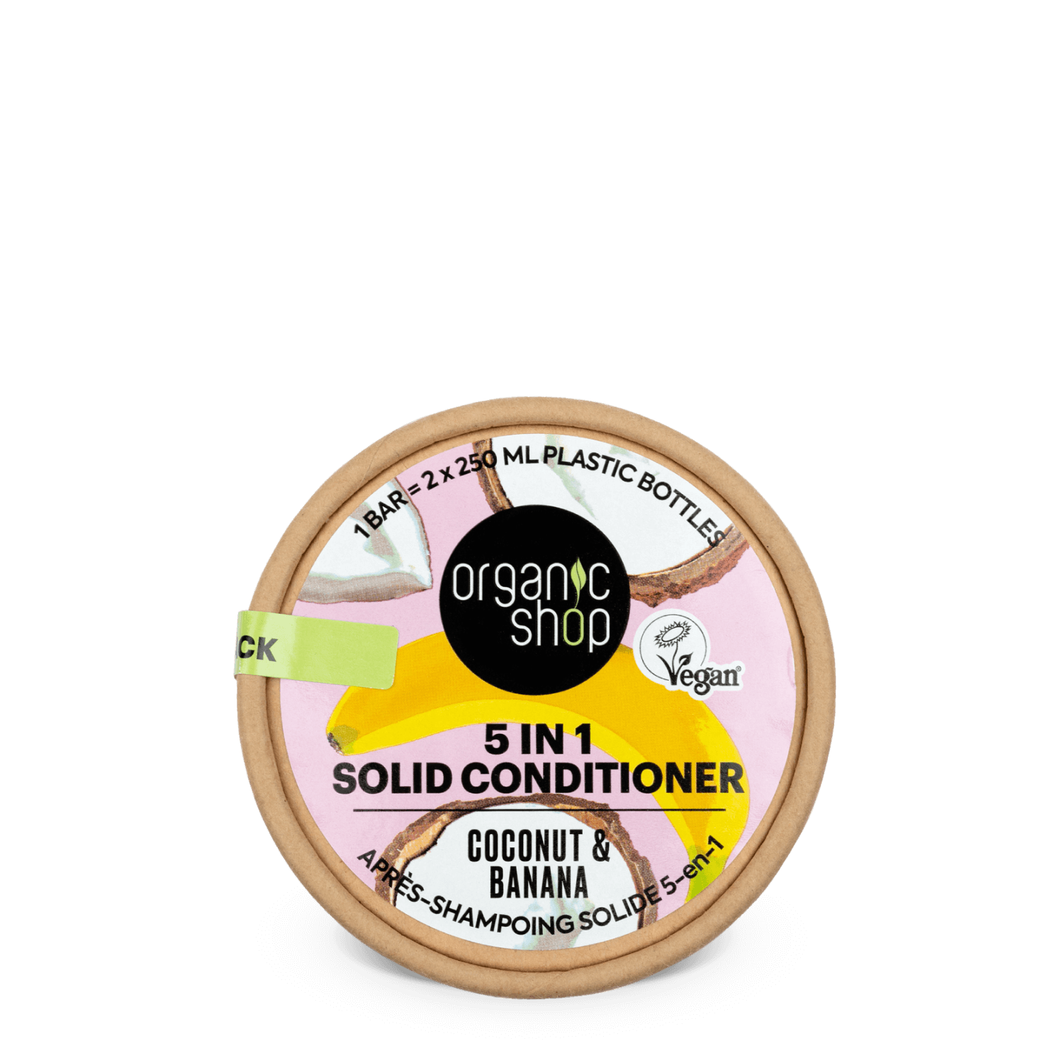 5-In-1 Solid Conditioner Bar. Coconut & Banana