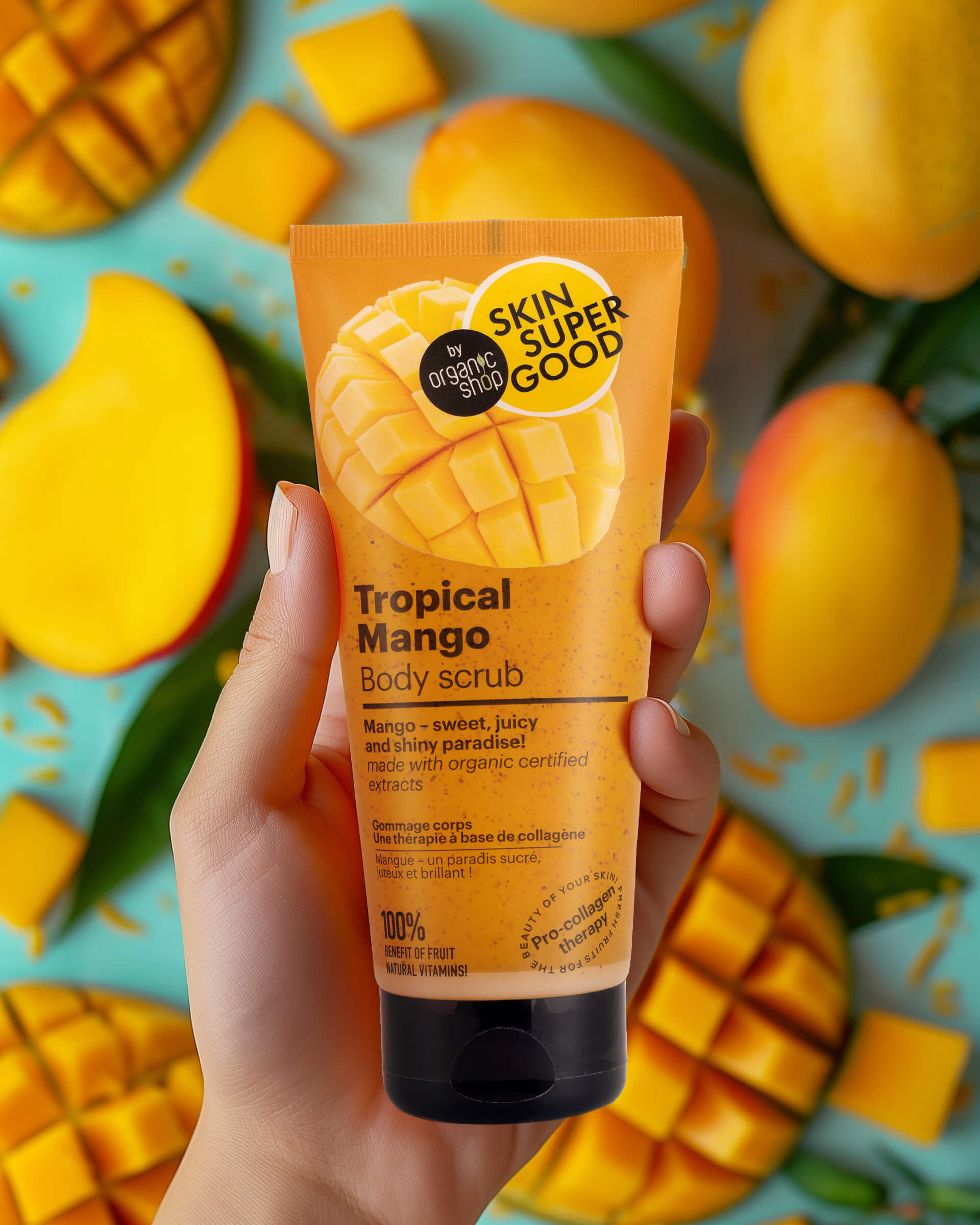 Tropical Mango Body Scrub. Pro-Collagen Therapy