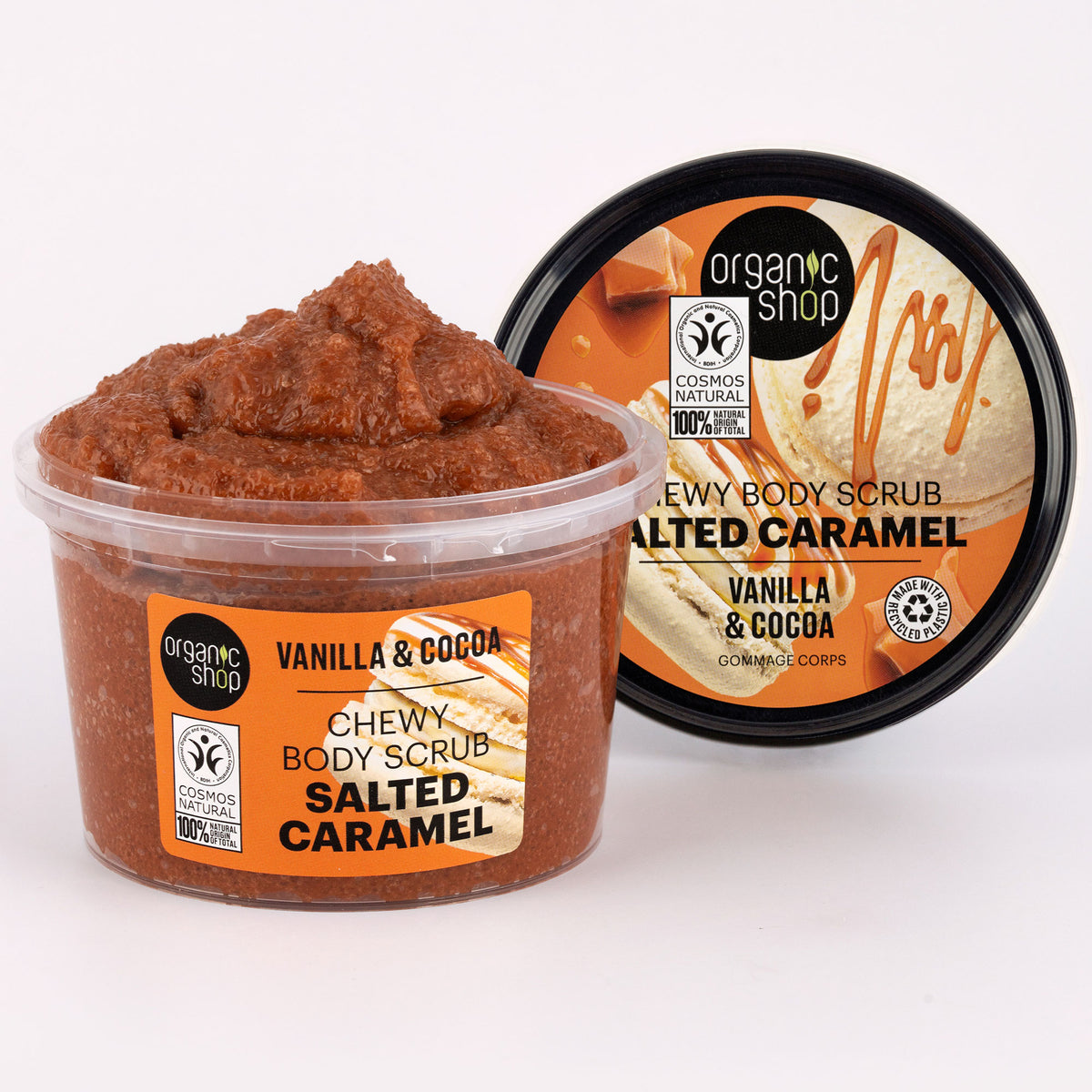 Salted Caramel Chewy Body Scrub. Vanilla & Cocoa