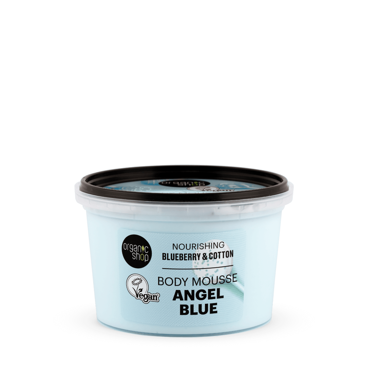 Angel Blue Nourishing Body Mousse. Blueberry & Cotton