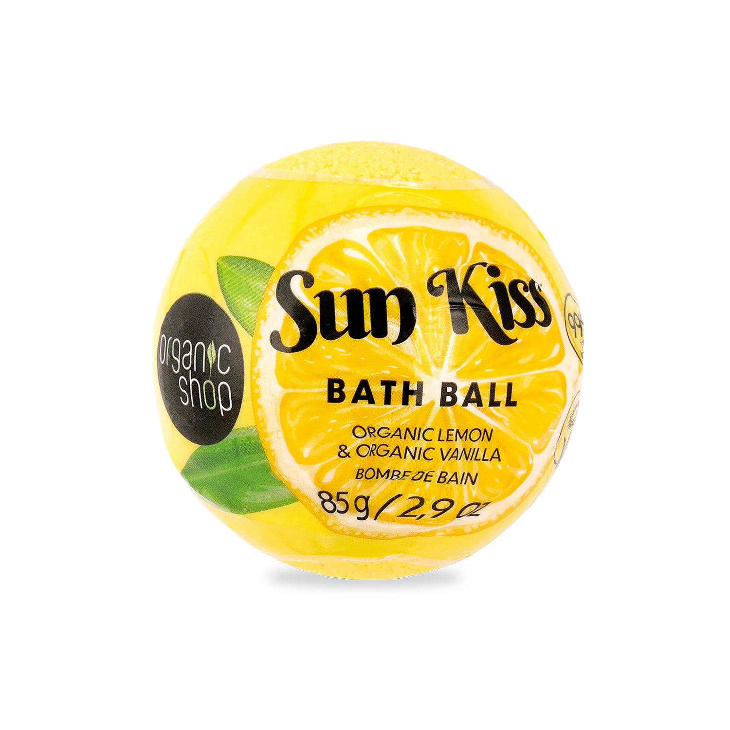 Sun Kiss Organic Lemon & Organic Vanilla Bath Bomb